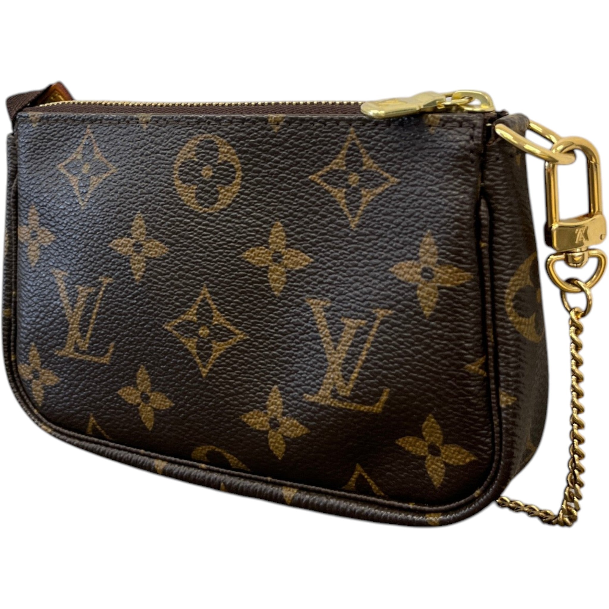 Women's Monogram Mini Pochette Accessoires Bag Brown