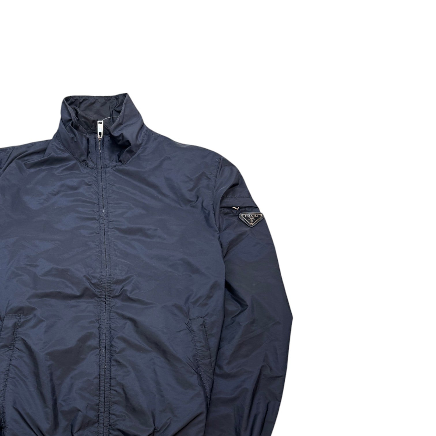 Men's Re-Nylon Plaque Logo Jacket Navy Size IT 48 / M