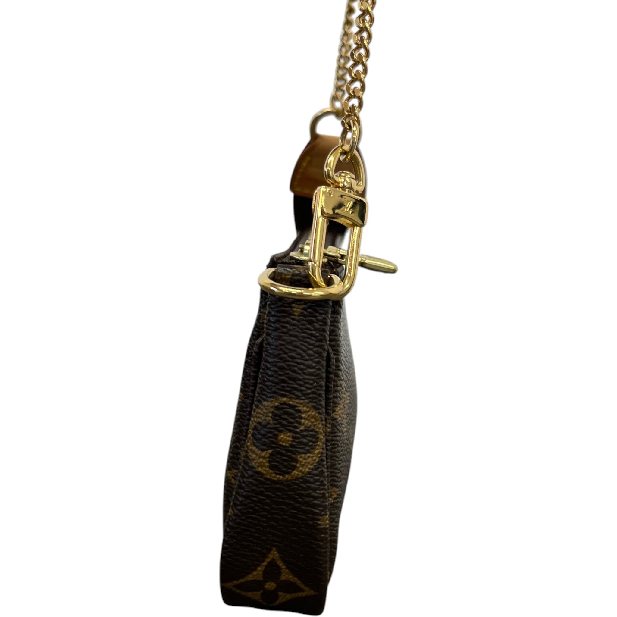 Women's Monogram Mini Pochette Accessoires Bag Brown
