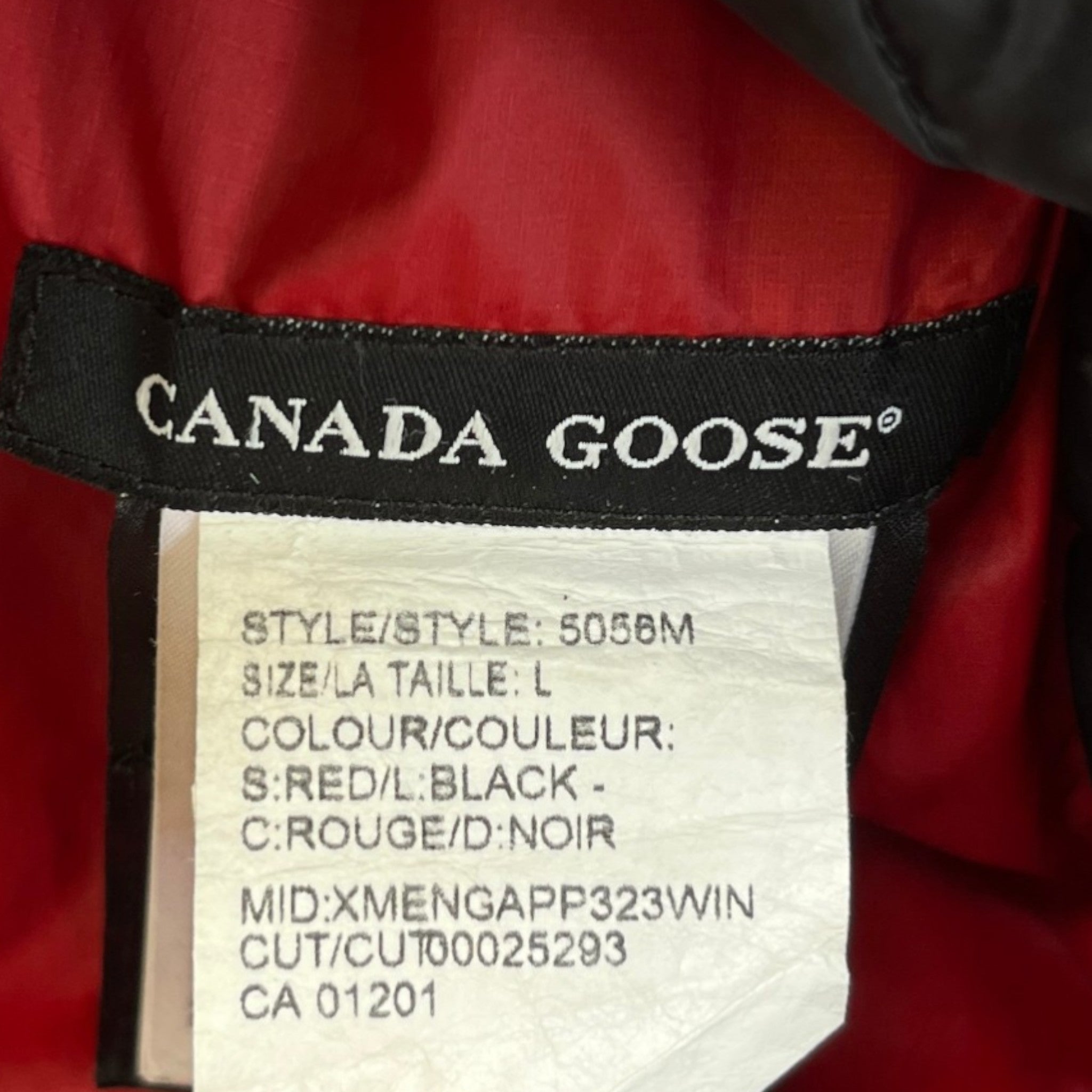 Men's Lodge Down Jacket Red Size L