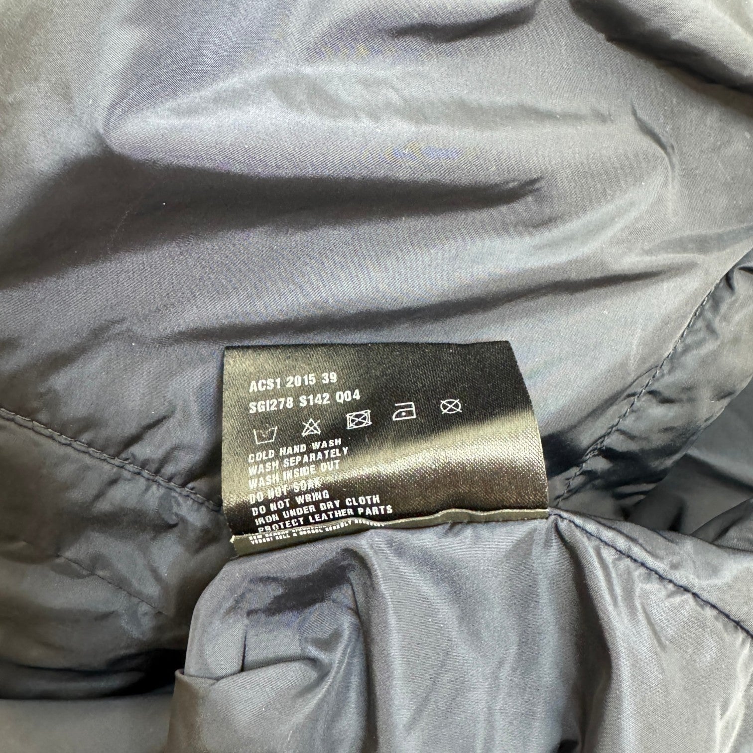 Men's Re-Nylon Plaque Logo Jacket Navy Size IT 48 / M
