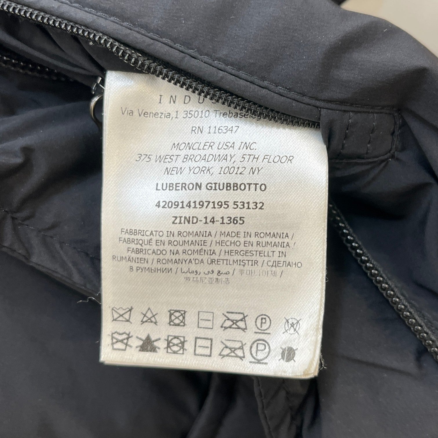 Men's Luberon Down Jacket Black Size 3 / L