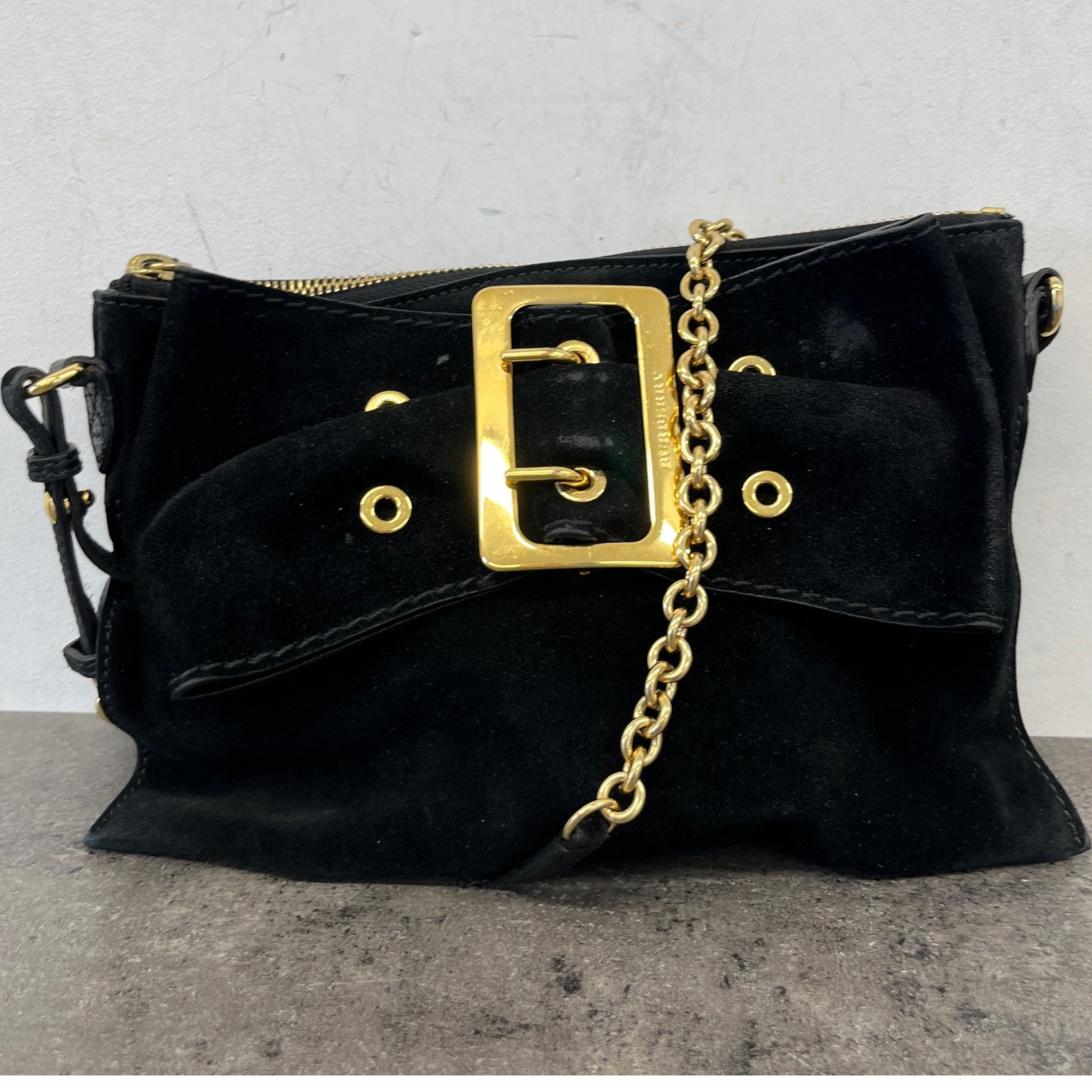 Women's Buckle Crossbody Bag Black