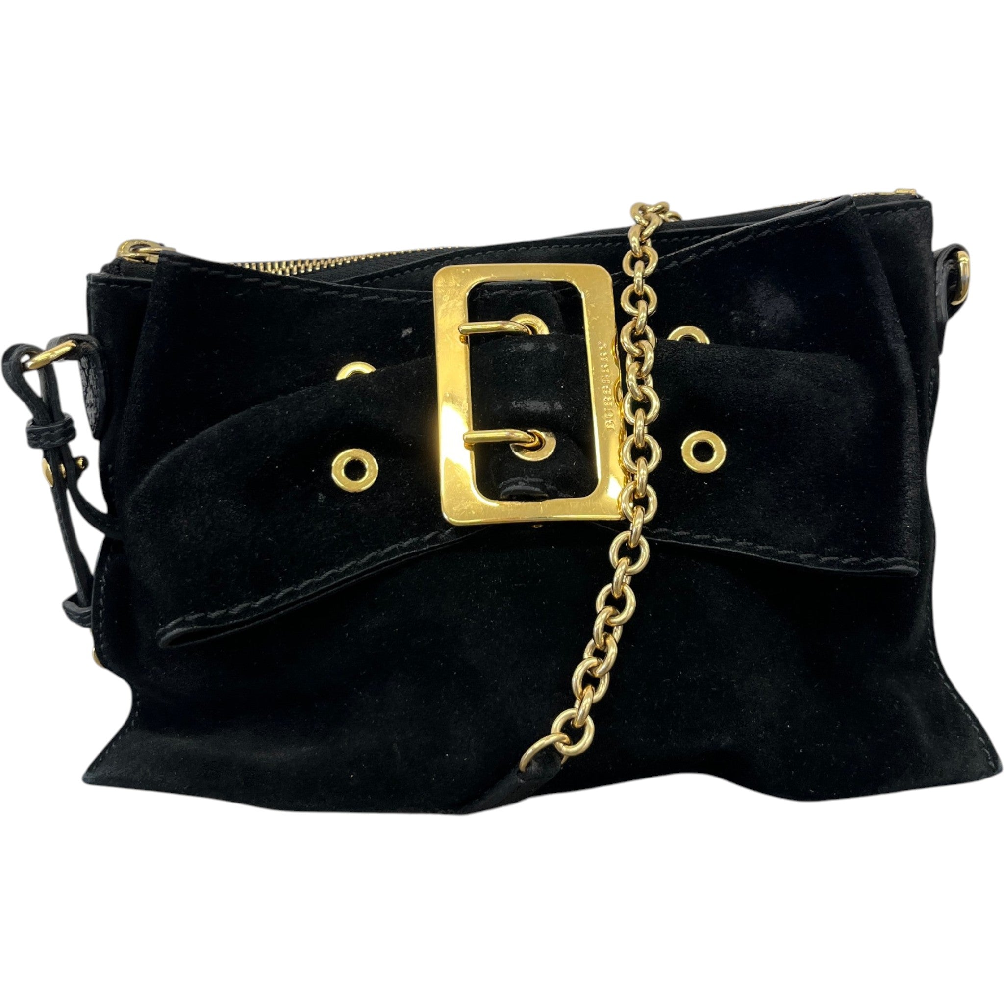 Women's Buckle Crossbody Bag Black