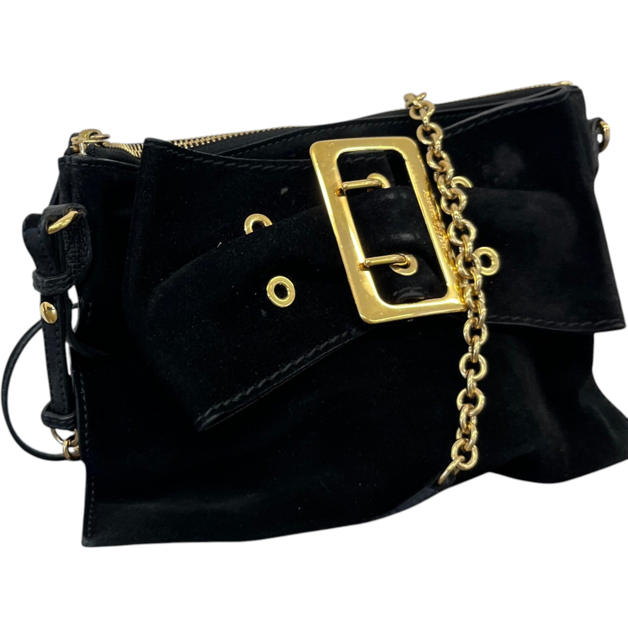 Women's Buckle Crossbody Bag Black