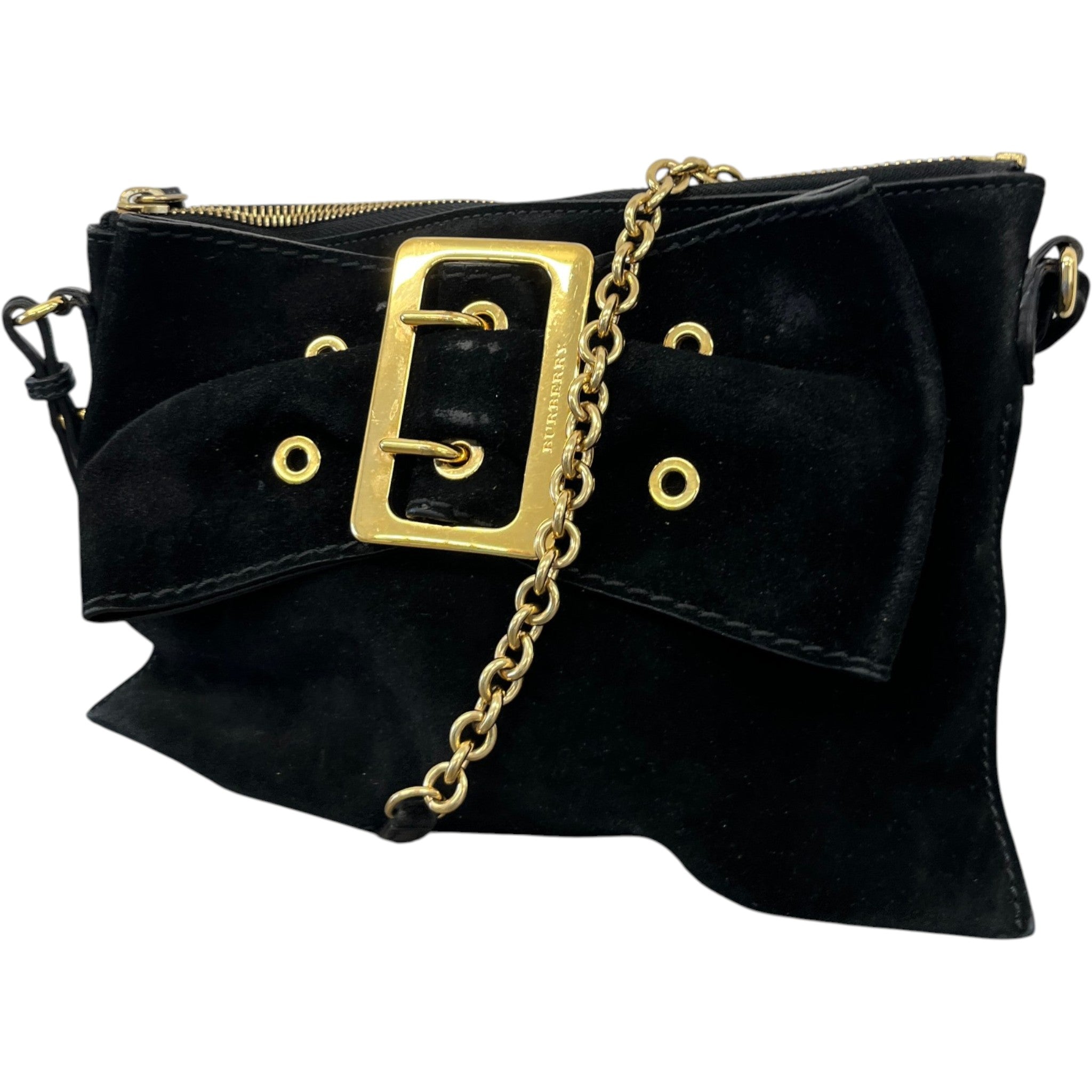 Women's Buckle Crossbody Bag Black