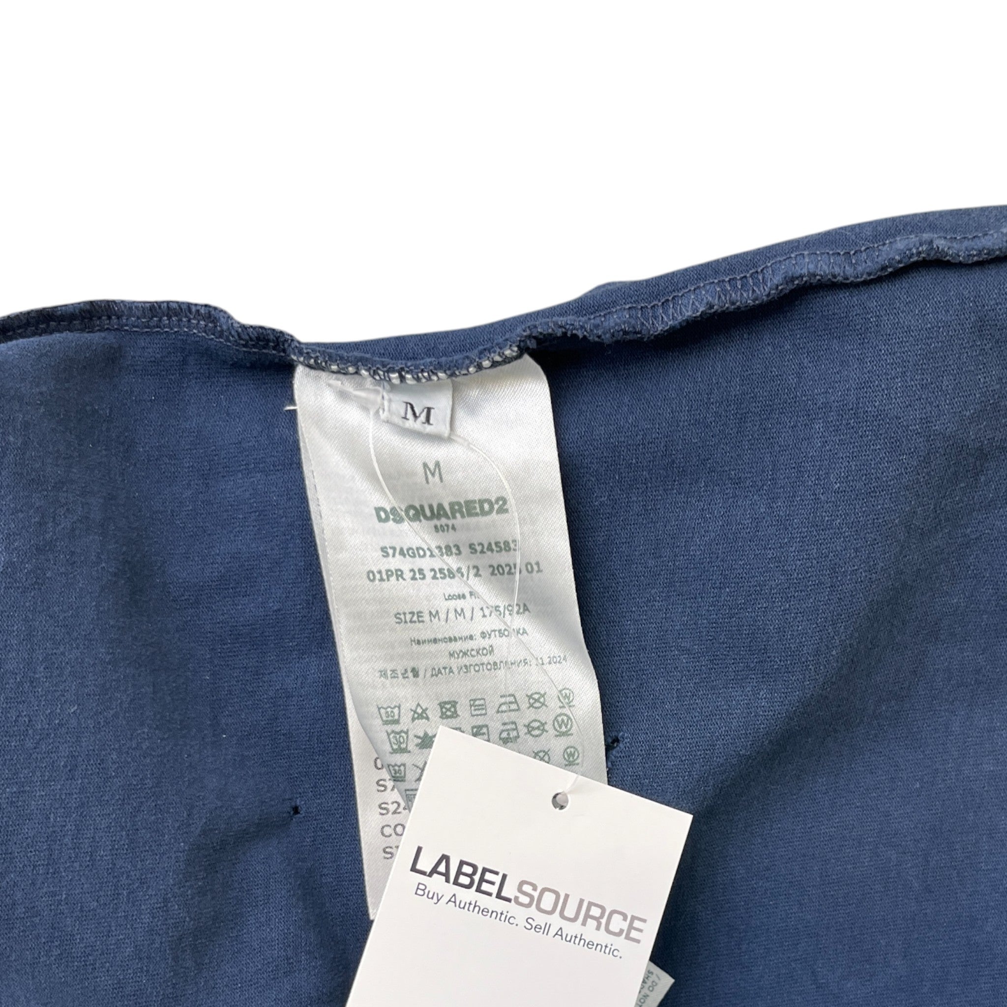 Men's Caten League Patches T-Shirt Navy Size M