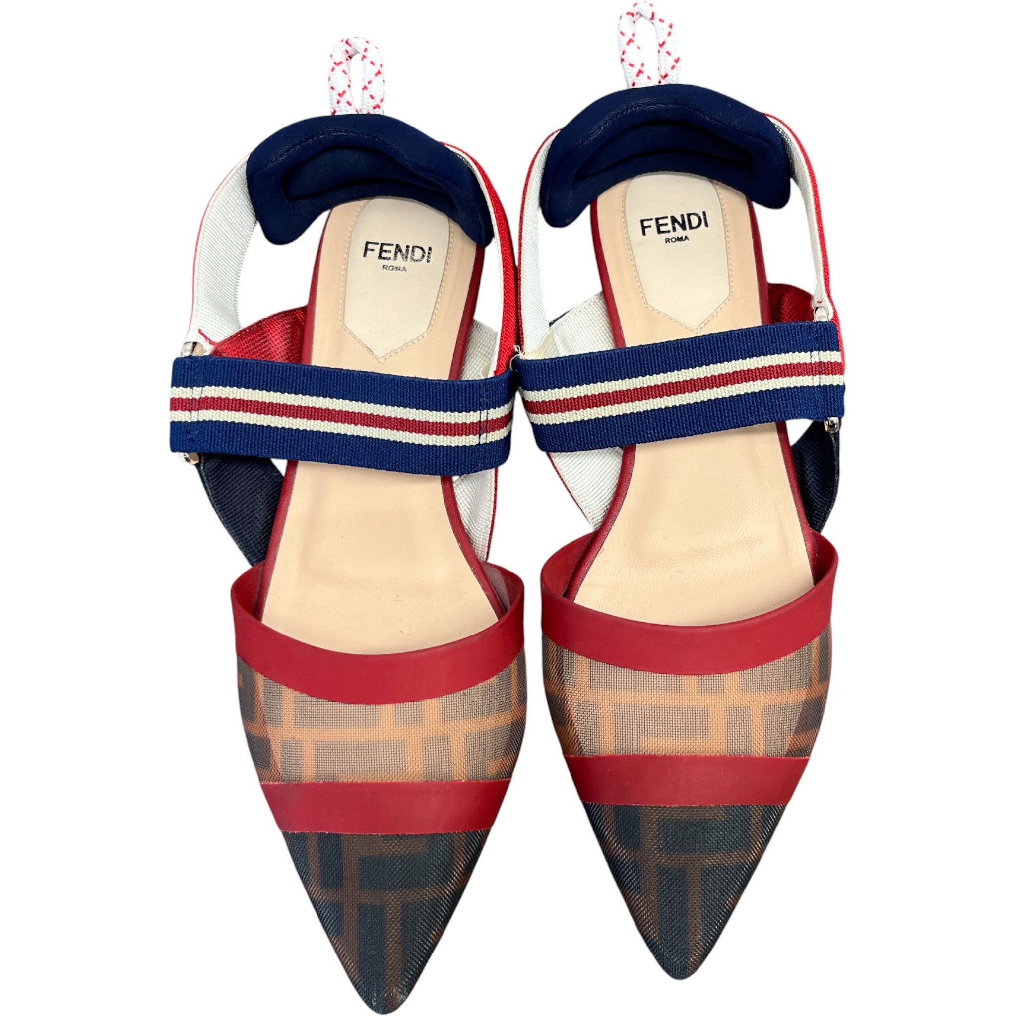 Women's Ff Colibri Slingback Sandals Brown Size EU 36 / UK 3