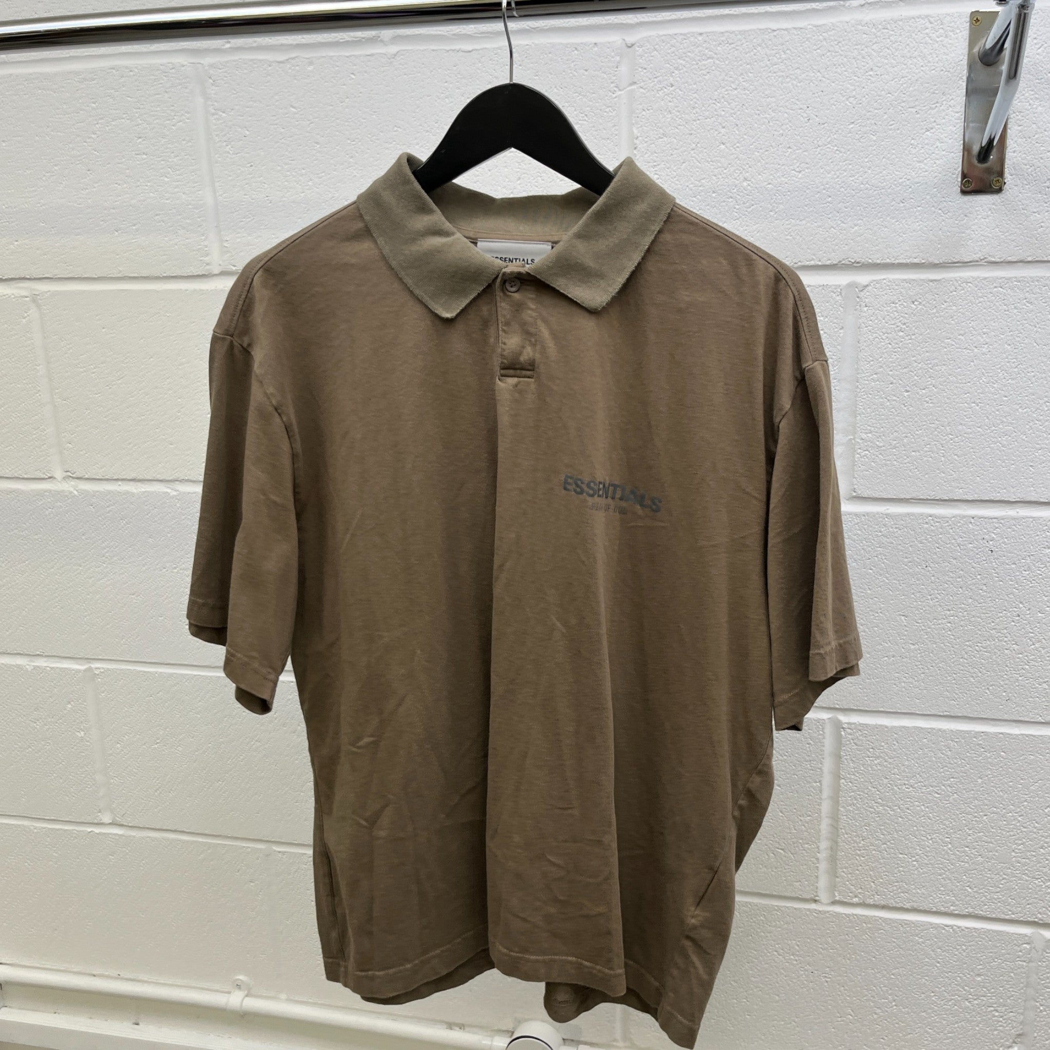 Men's Fear Of God T-Shirt Khaki Size S