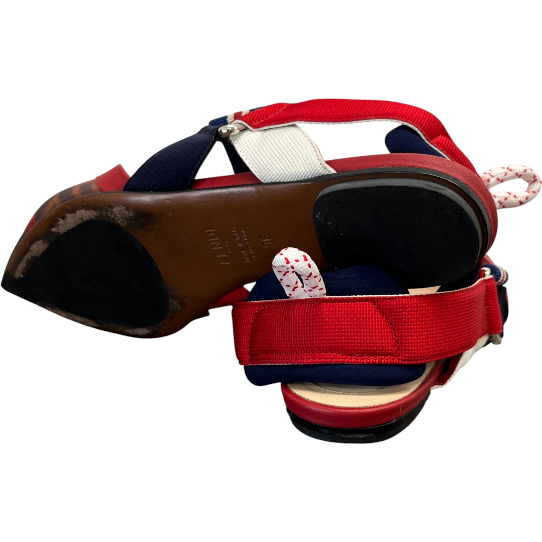 Women's Ff Colibri Slingback Sandals Brown Size EU 36 / UK 3