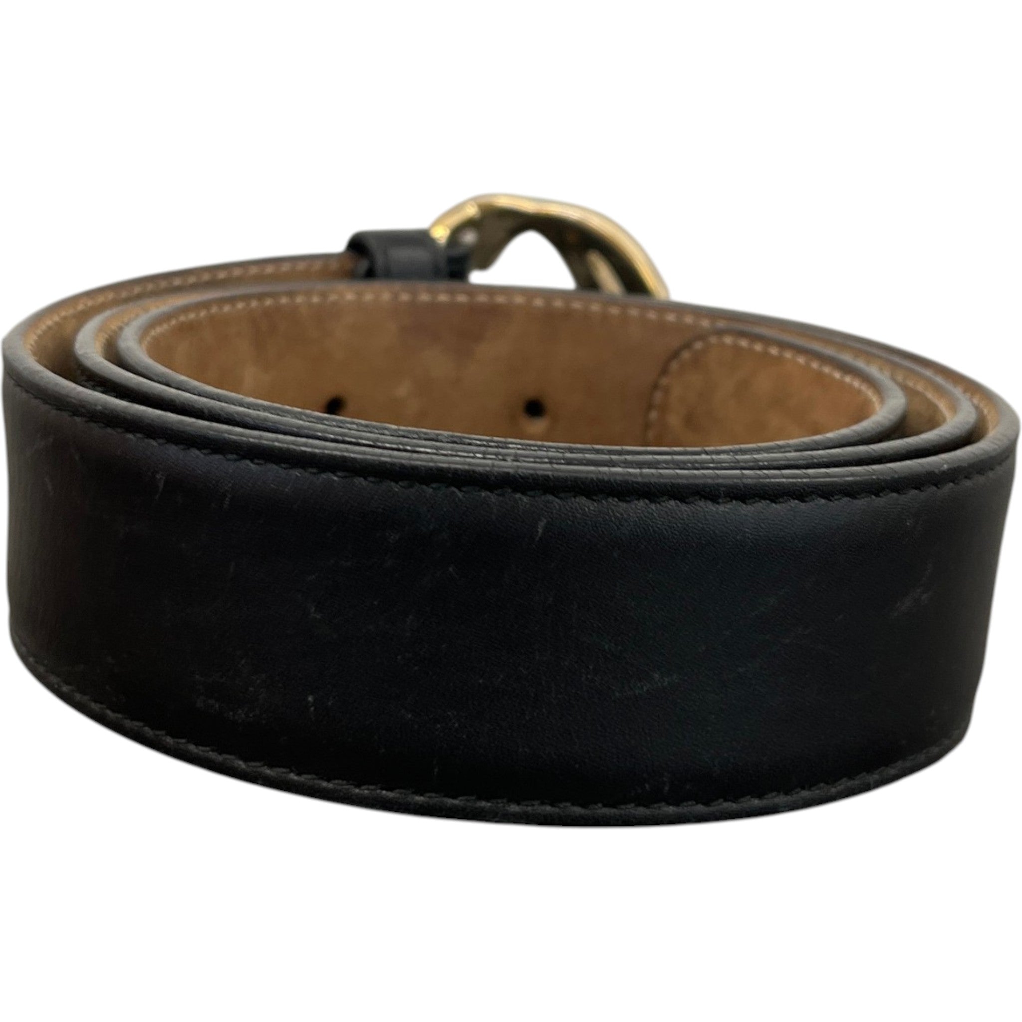 Men's Interlocking G Belt Black Size Waist 34"