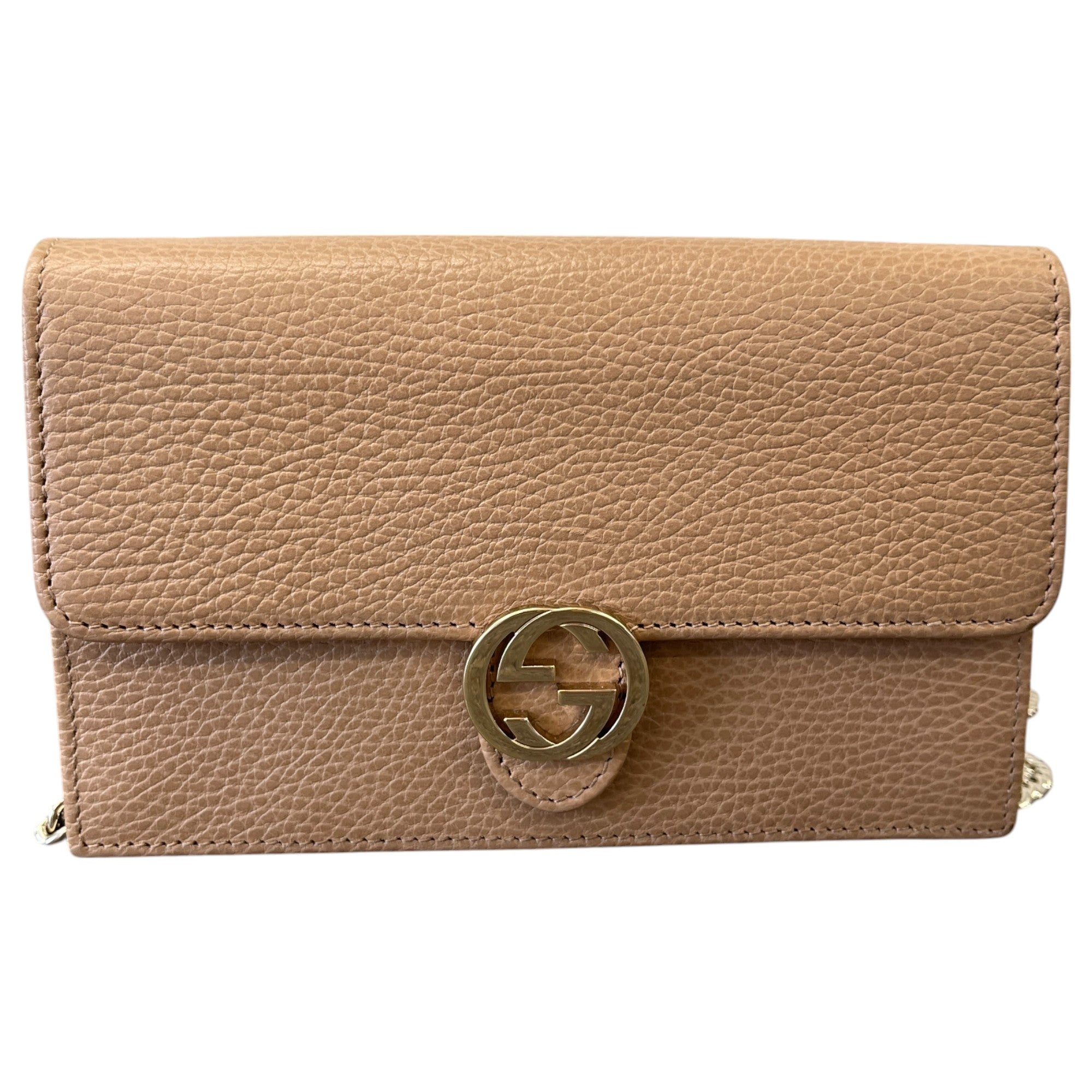 Women's Interlocking G Crossbody Bag Beige