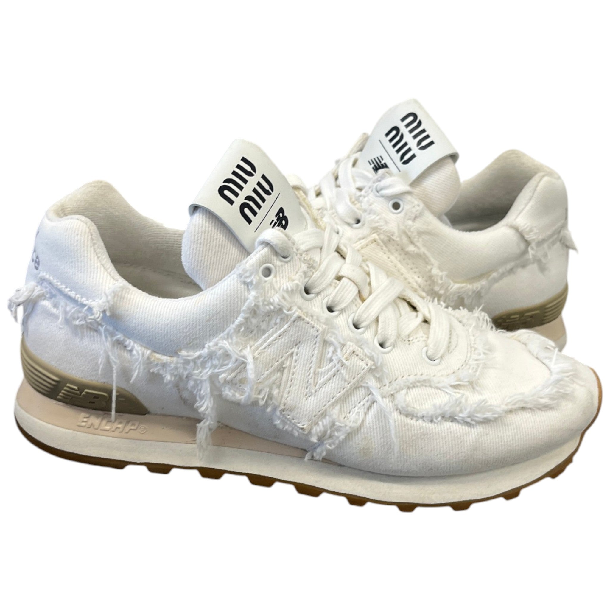 Women's X New Balance Low Trainers White Size EU 38 / UK 5
