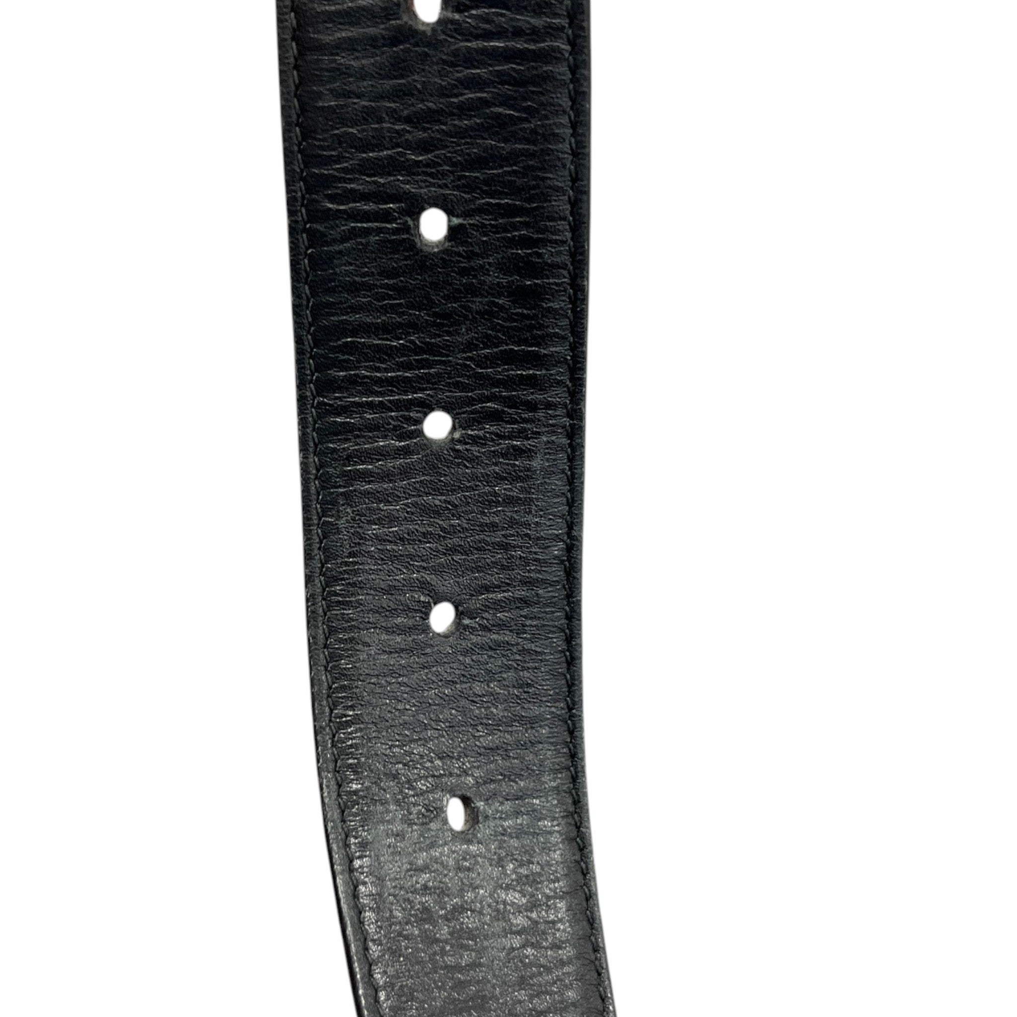 Men's Interlocking G Belt Black Size Waist 34"