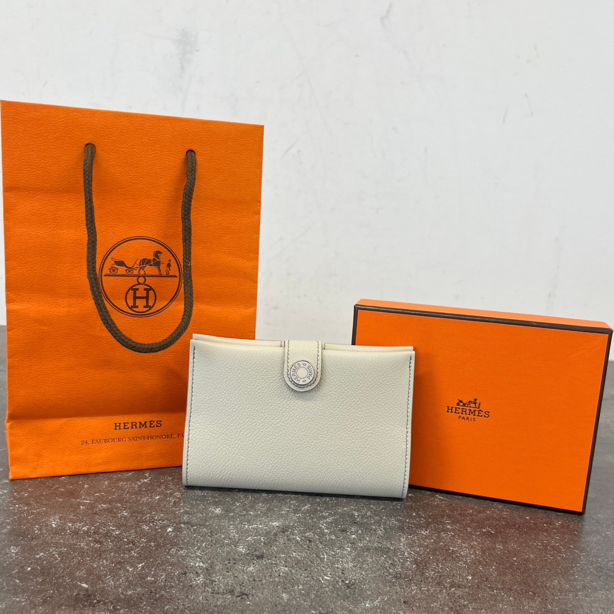 Women's R.M.S Passport Holder Wallet Cream