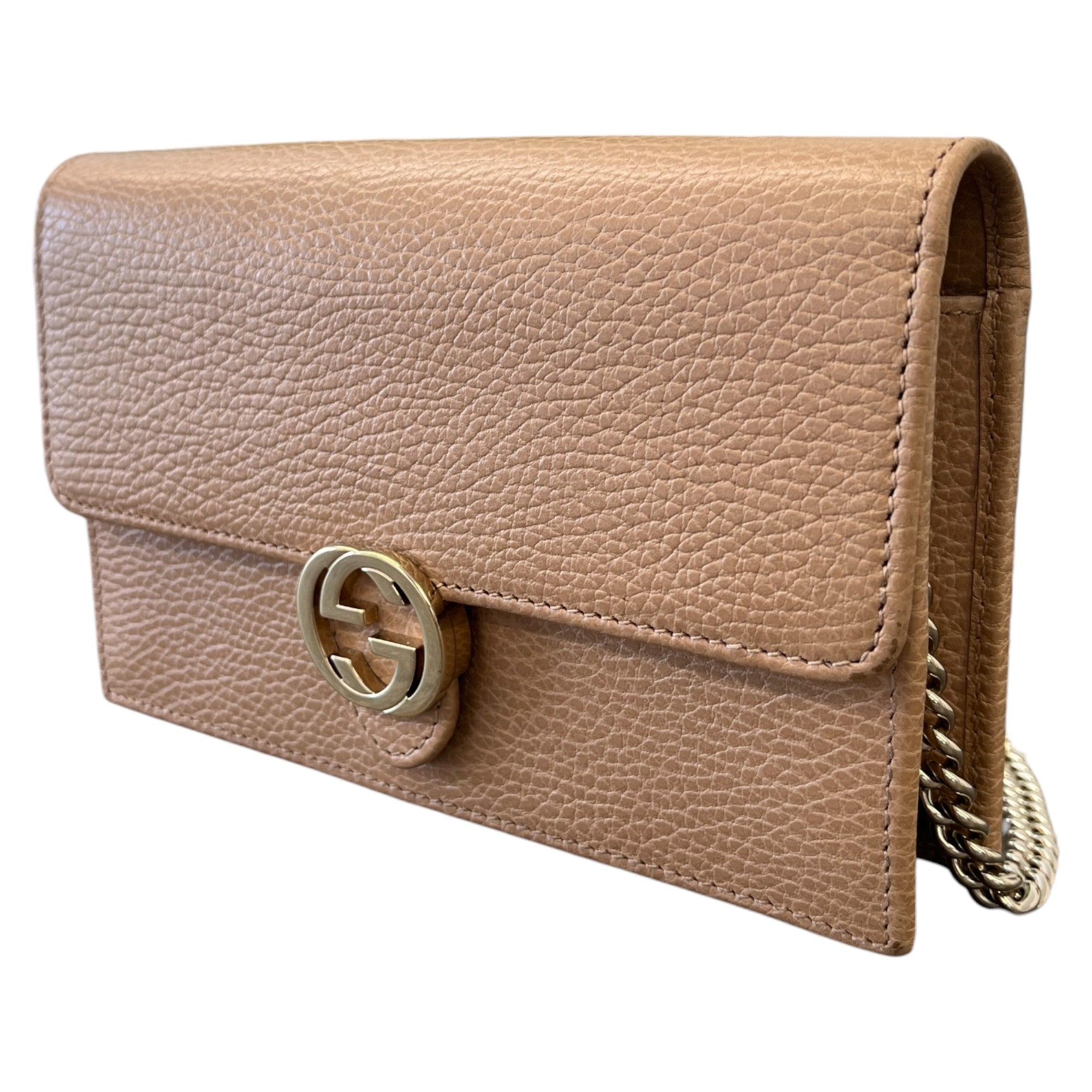 Women's Interlocking G Crossbody Bag Beige