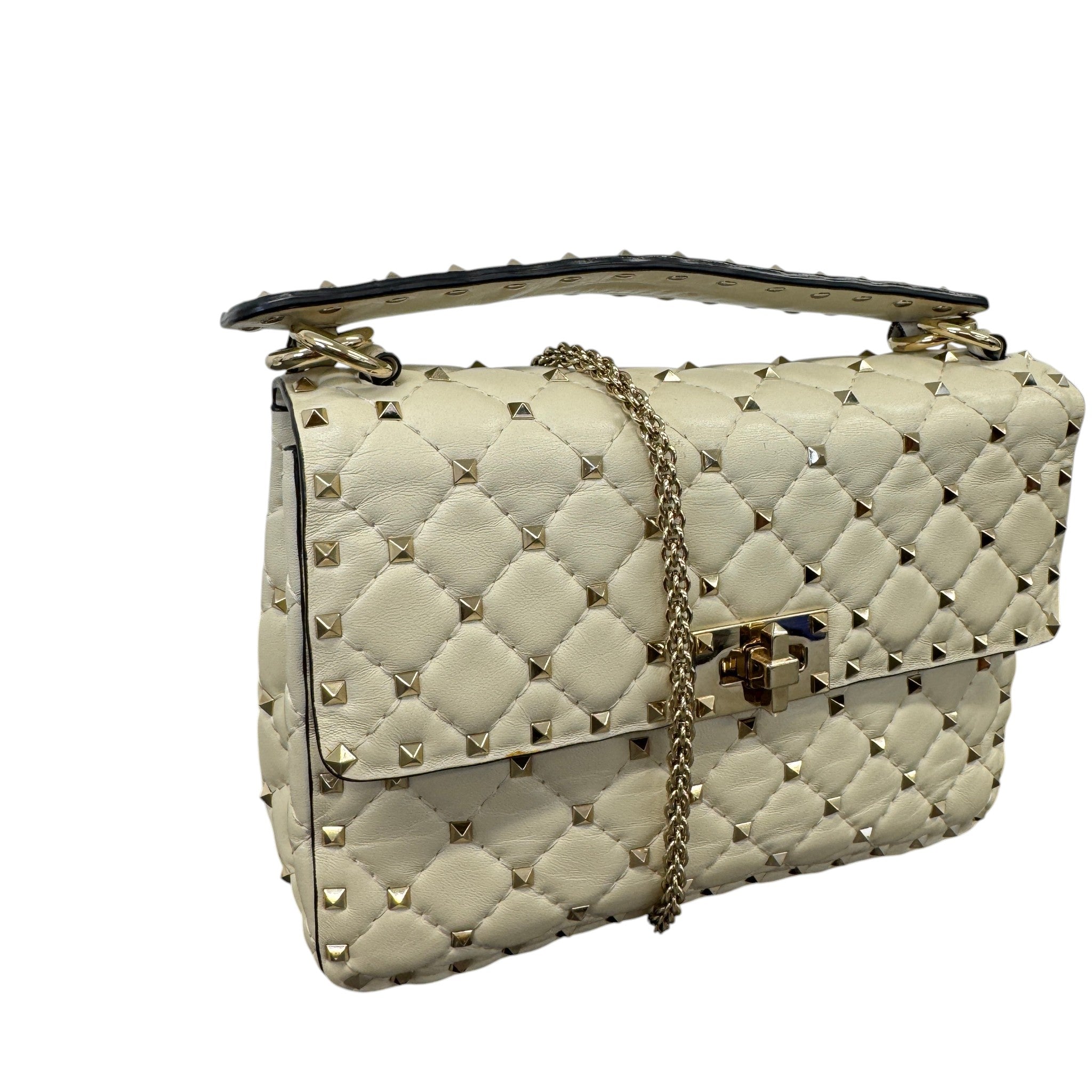 Women's Rockstud Handbag White