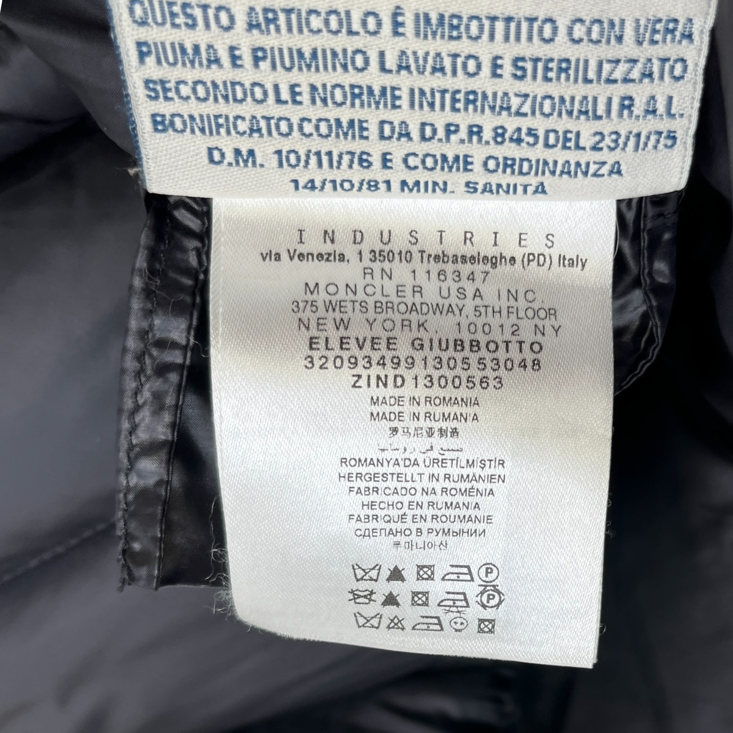 Women's Elevee Down Jacket Black Size 3 / UK 14