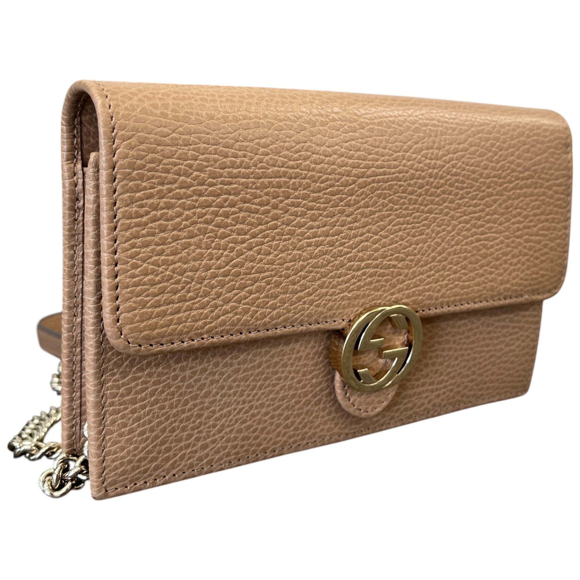 Women's Interlocking G Crossbody Bag Beige
