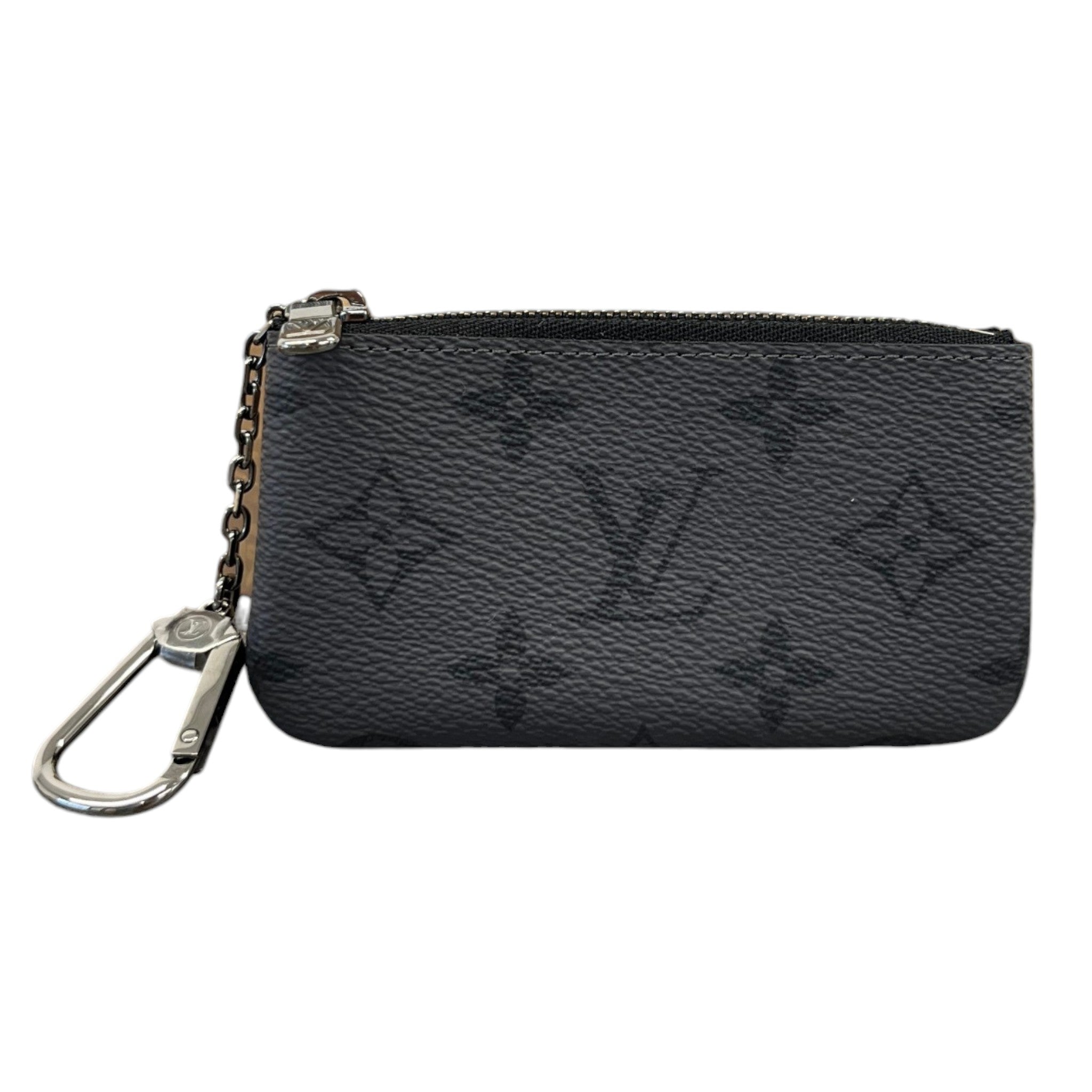 Monogram Eclipse Key Pouch Keyring Grey