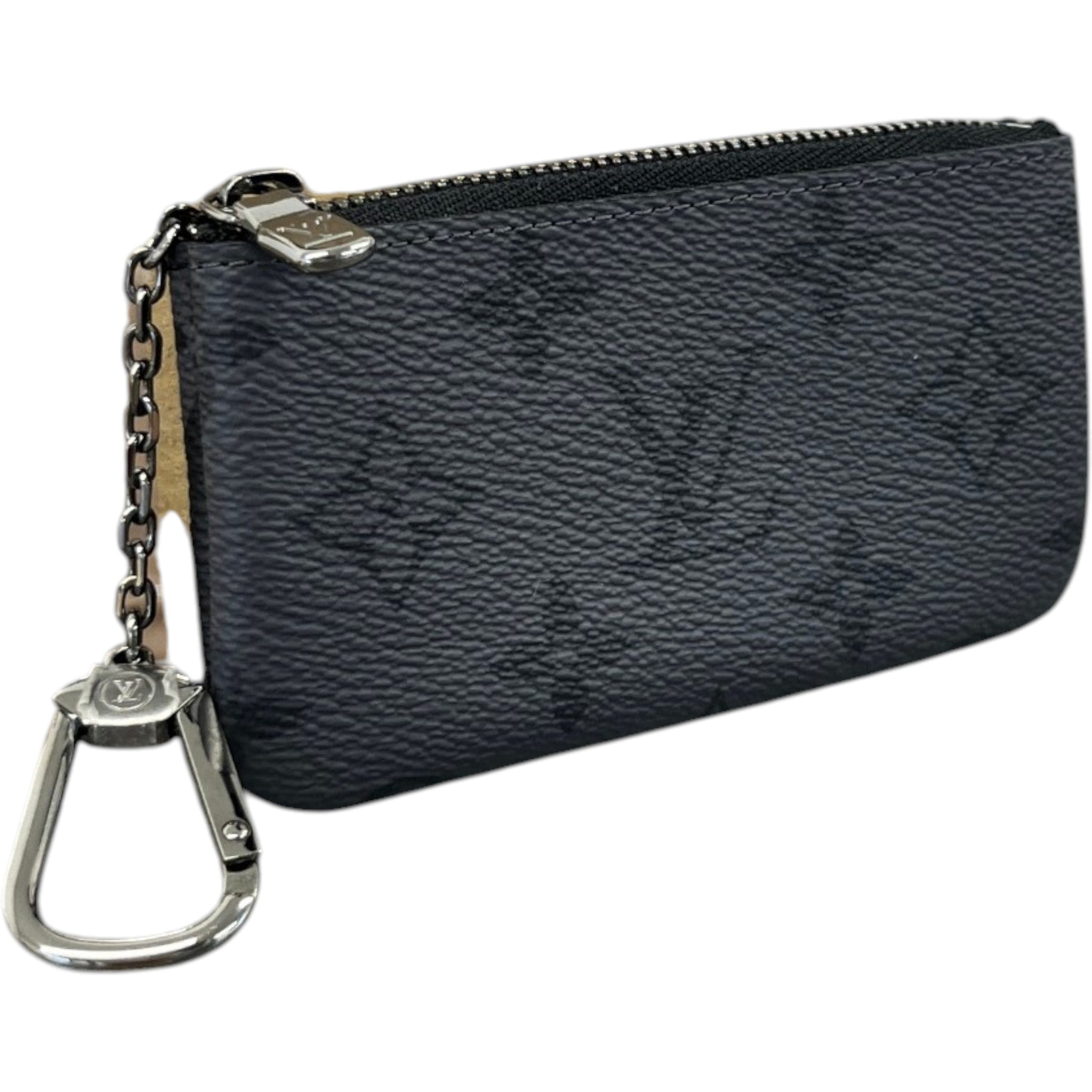 Monogram Eclipse Key Pouch Keyring Grey