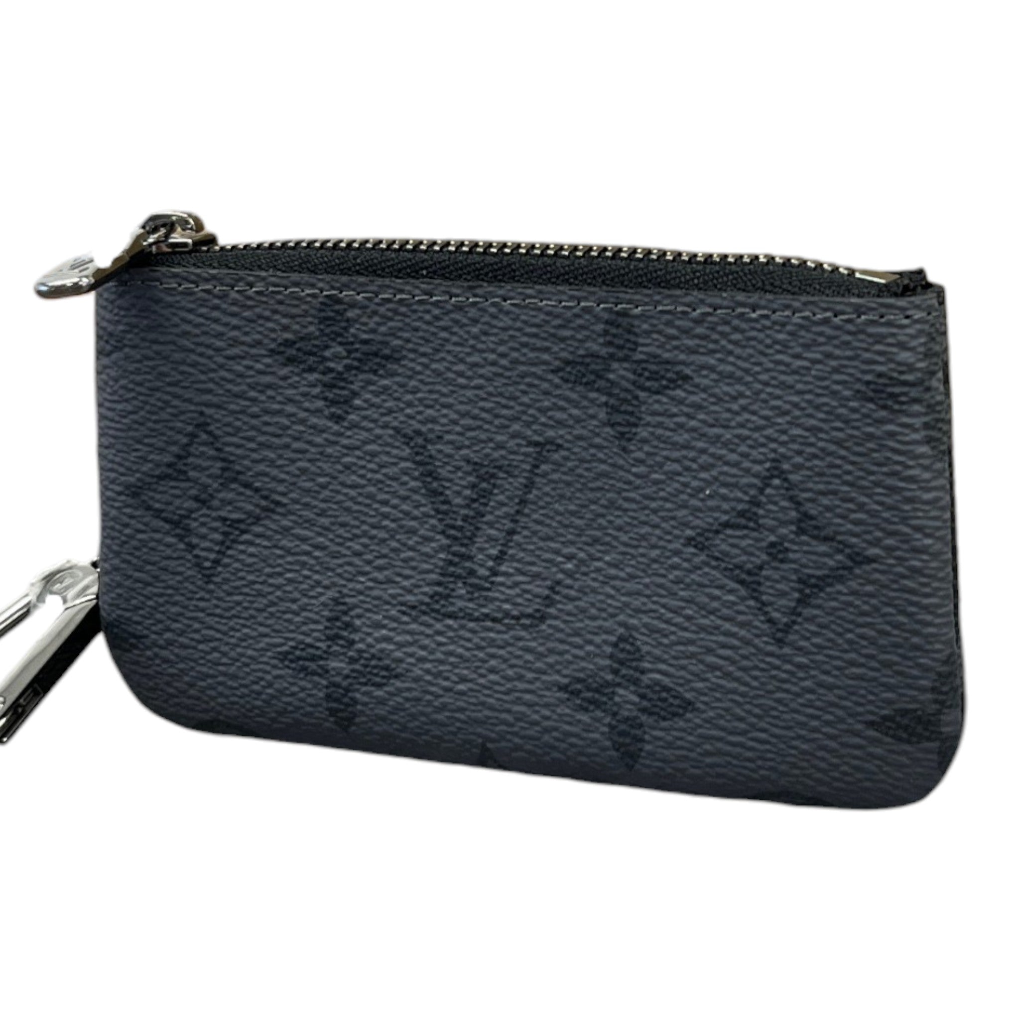 Monogram Eclipse Key Pouch Keyring Grey