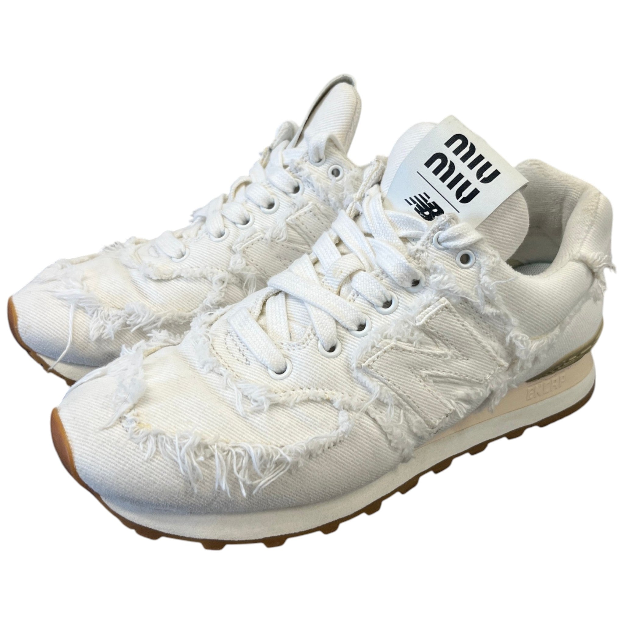 Women's X New Balance Low Trainers White Size EU 38 / UK 5
