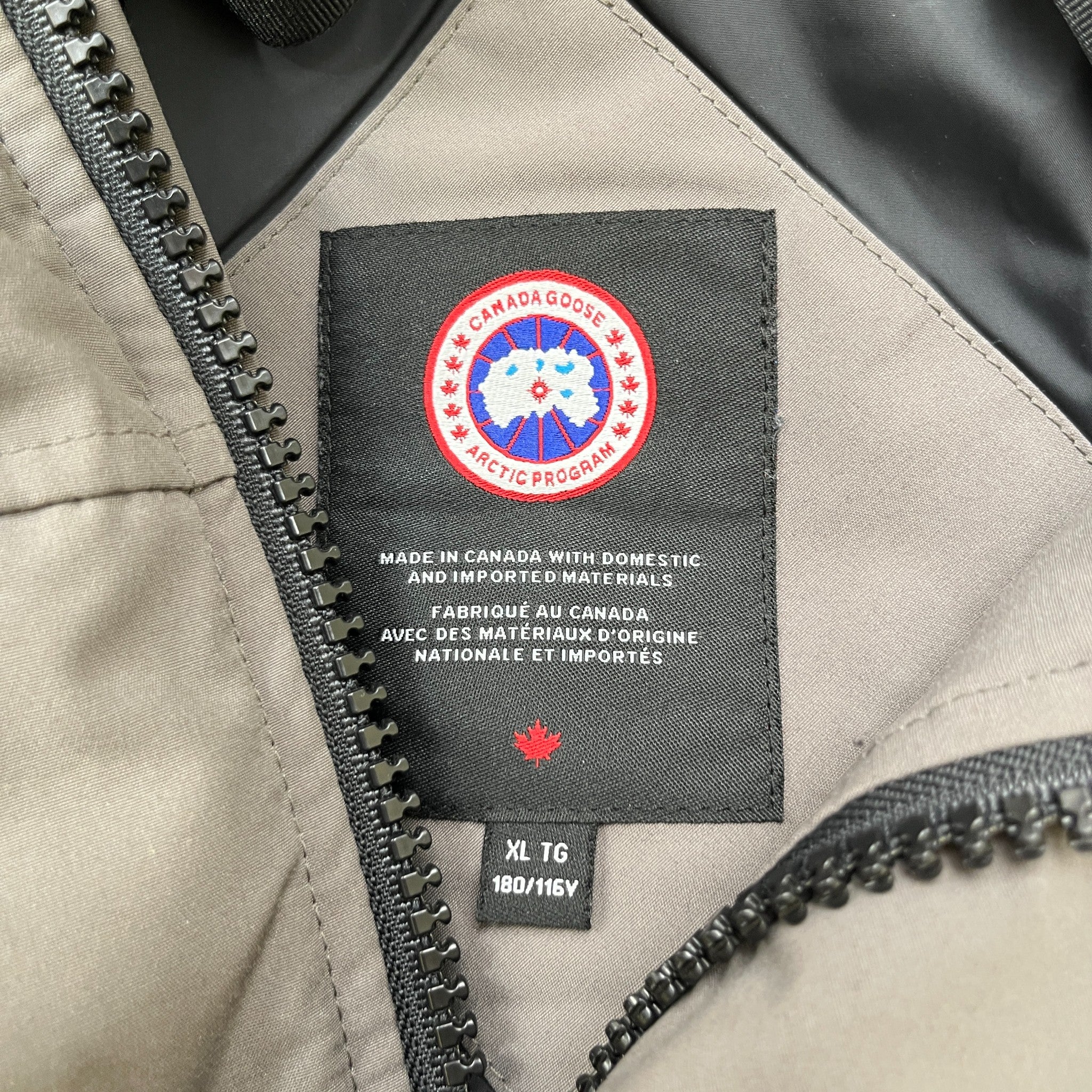 Men's Macmillan Parka Down Jacket Grey Size XL