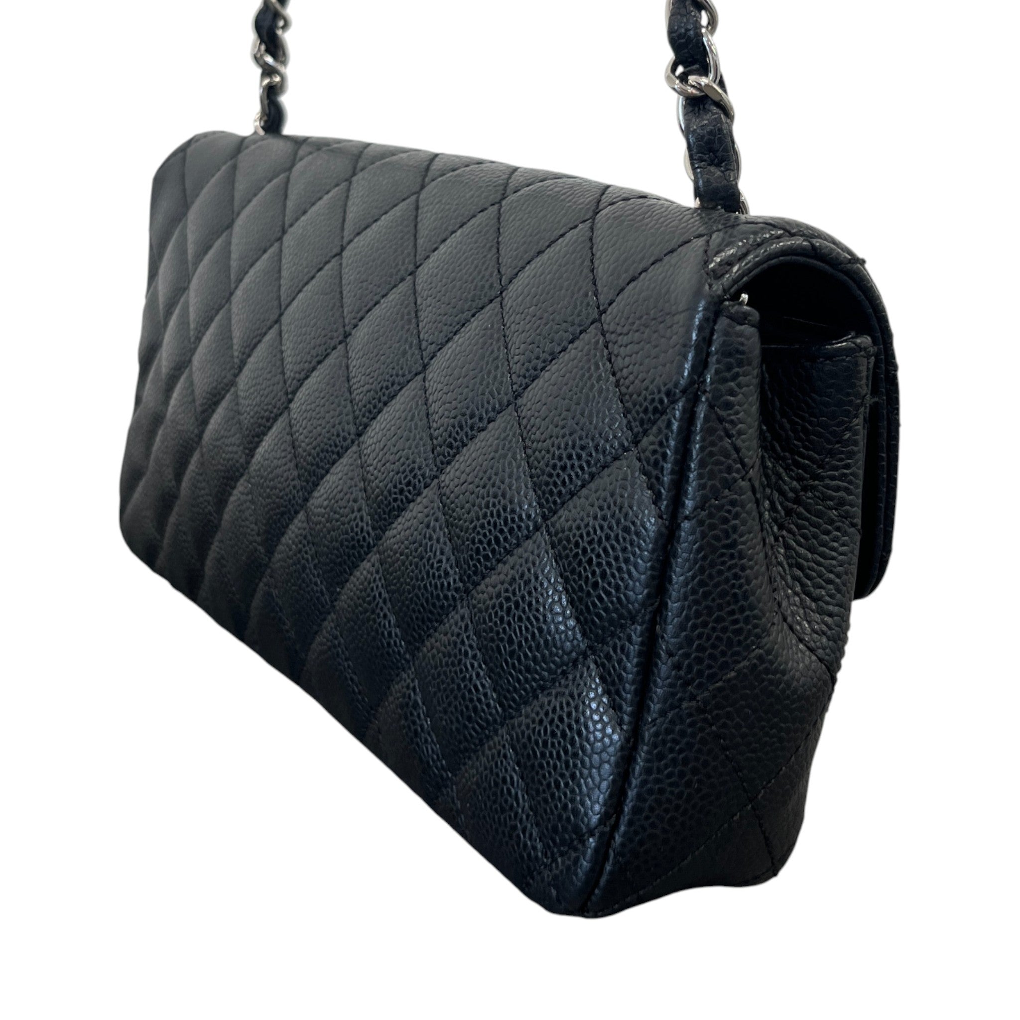 Women's Small Classic Flap Caviar Bag Black