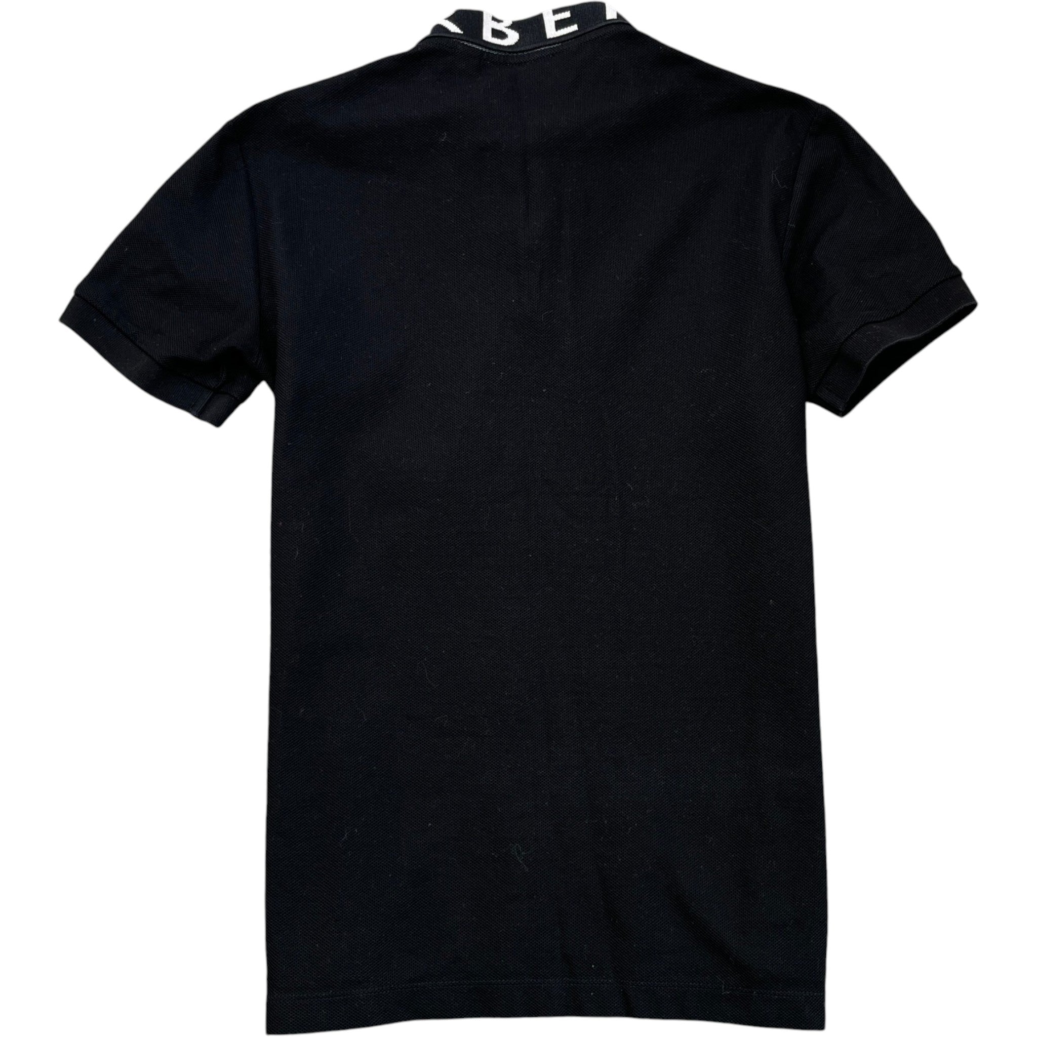 Men's Collar Logo Polo Shirt Black Size XS