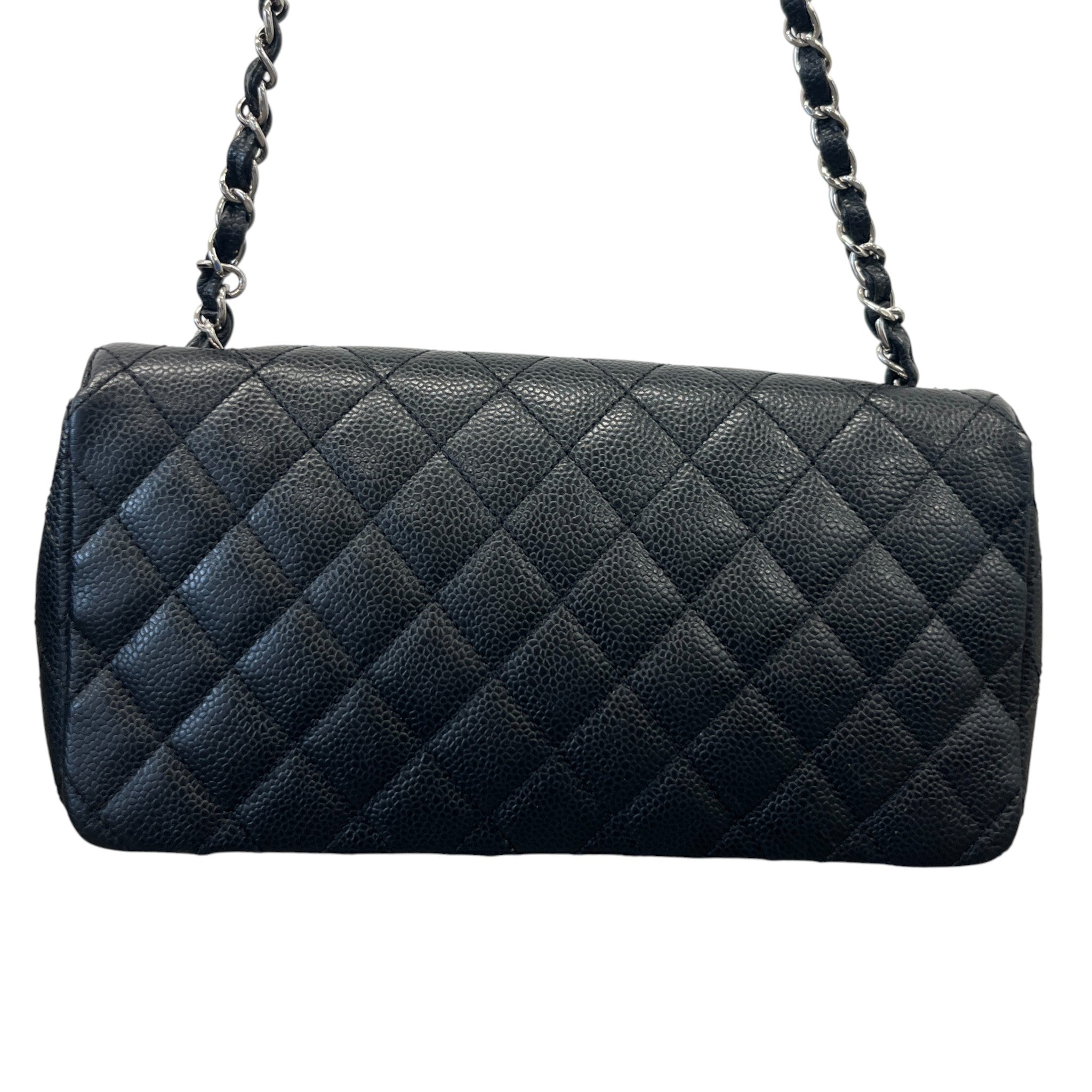 Women's Small Classic Flap Caviar Bag Black