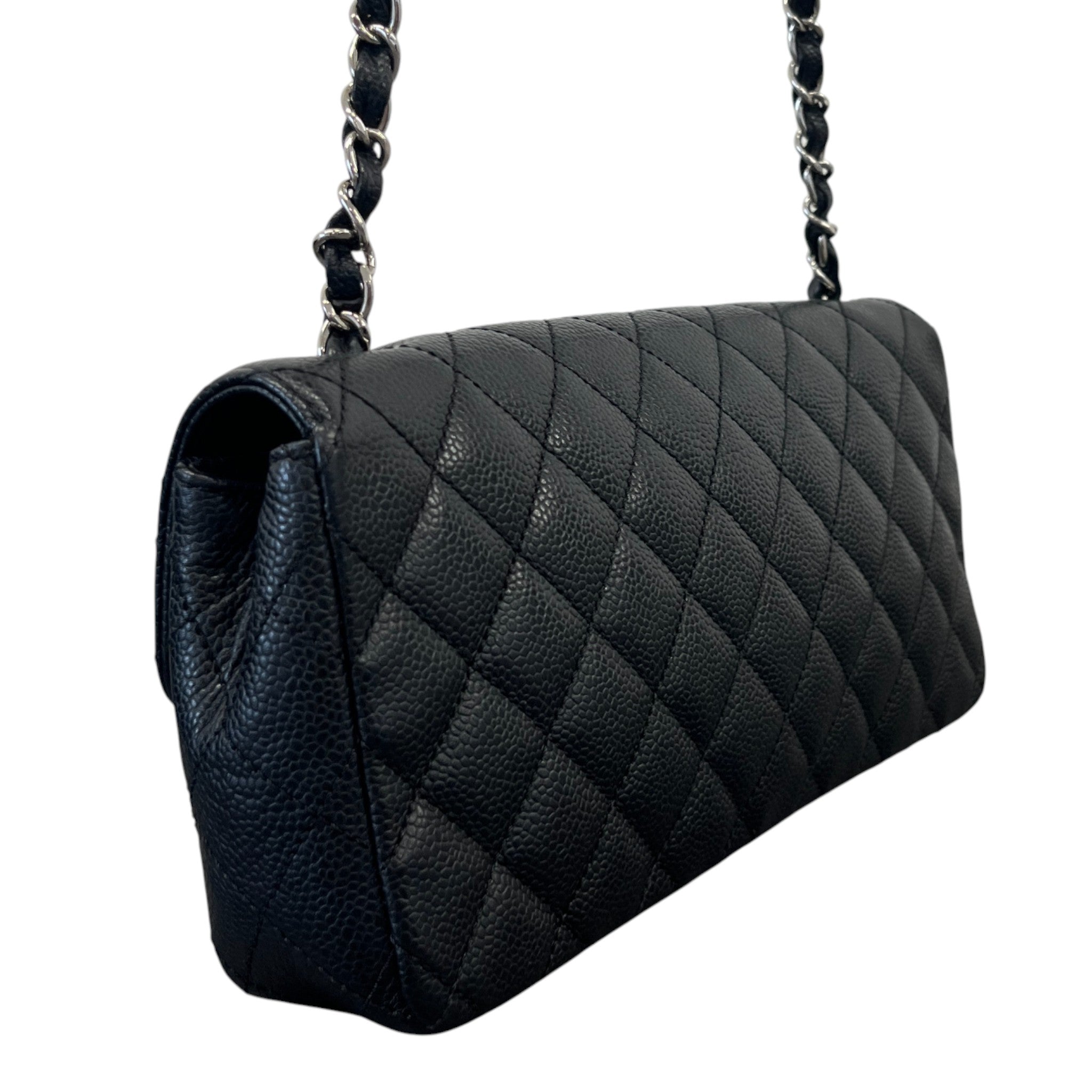 Women's Small Classic Flap Caviar Bag Black