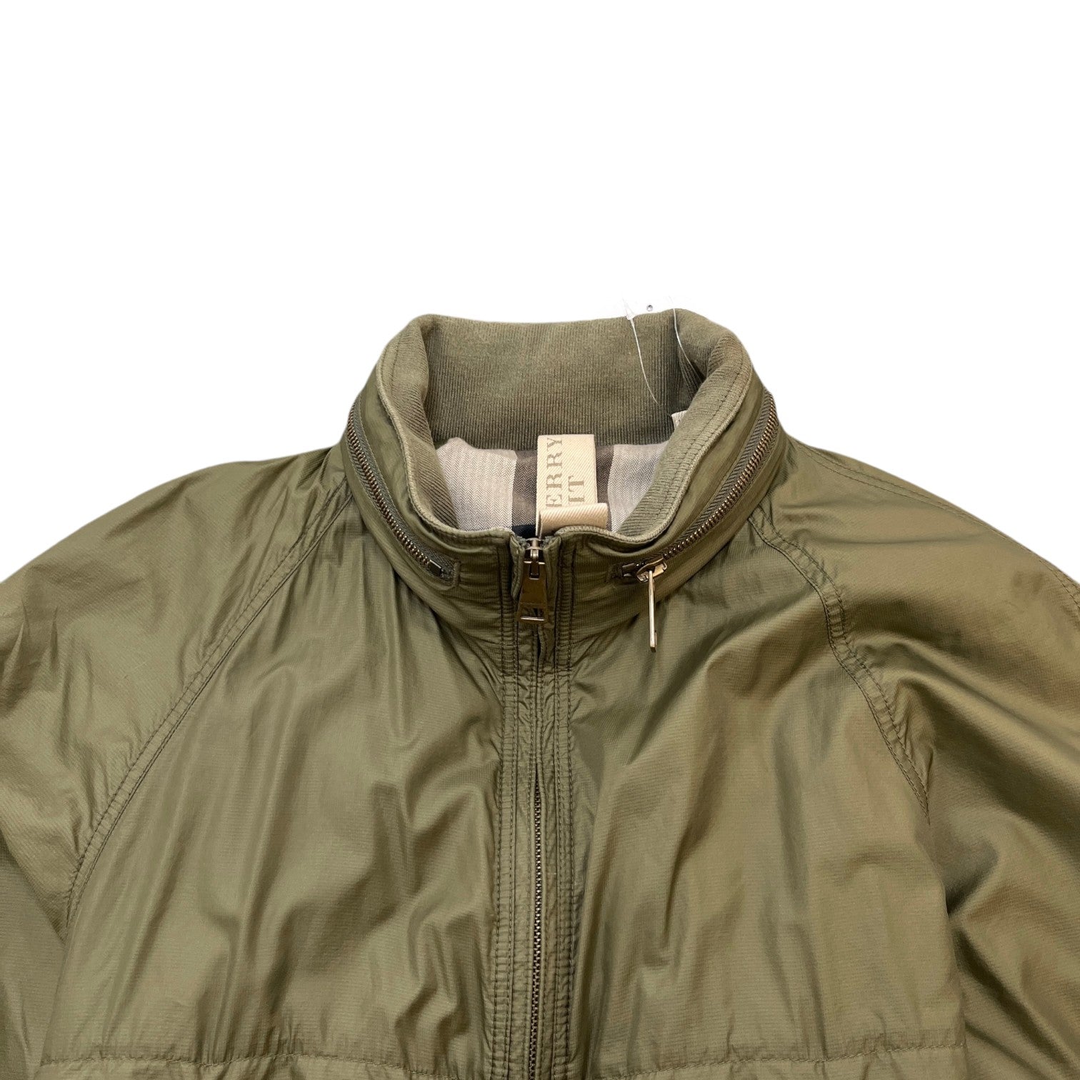 Men's Check Windbreaker Khaki Size S