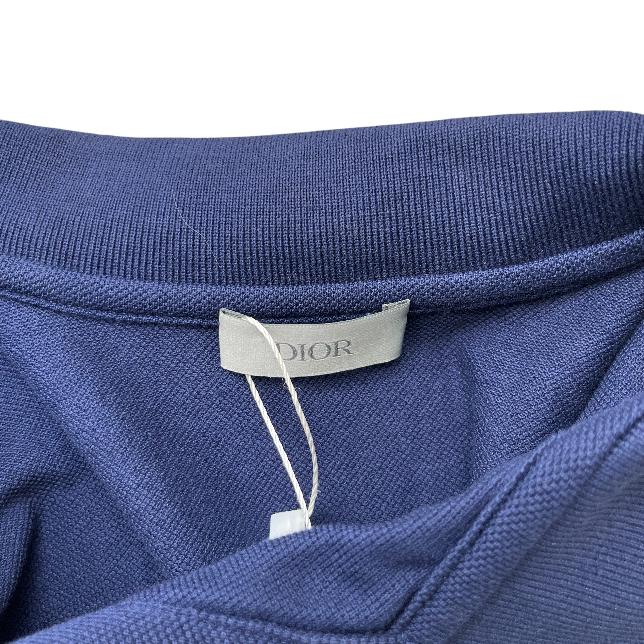 Men's Cd Embroidered Icon Polo Shirt Navy Size L