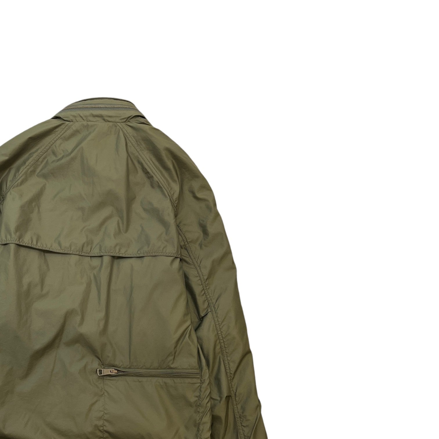 Men's Check Windbreaker Khaki Size S