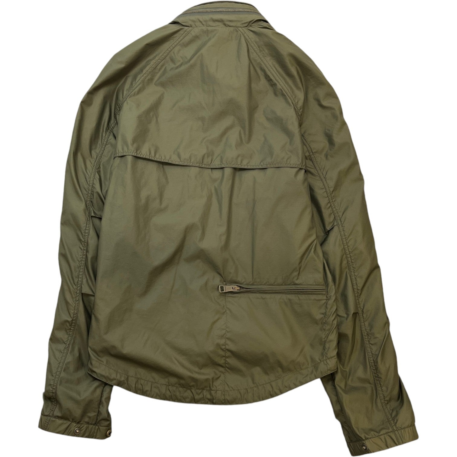 Men's Check Windbreaker Khaki Size S