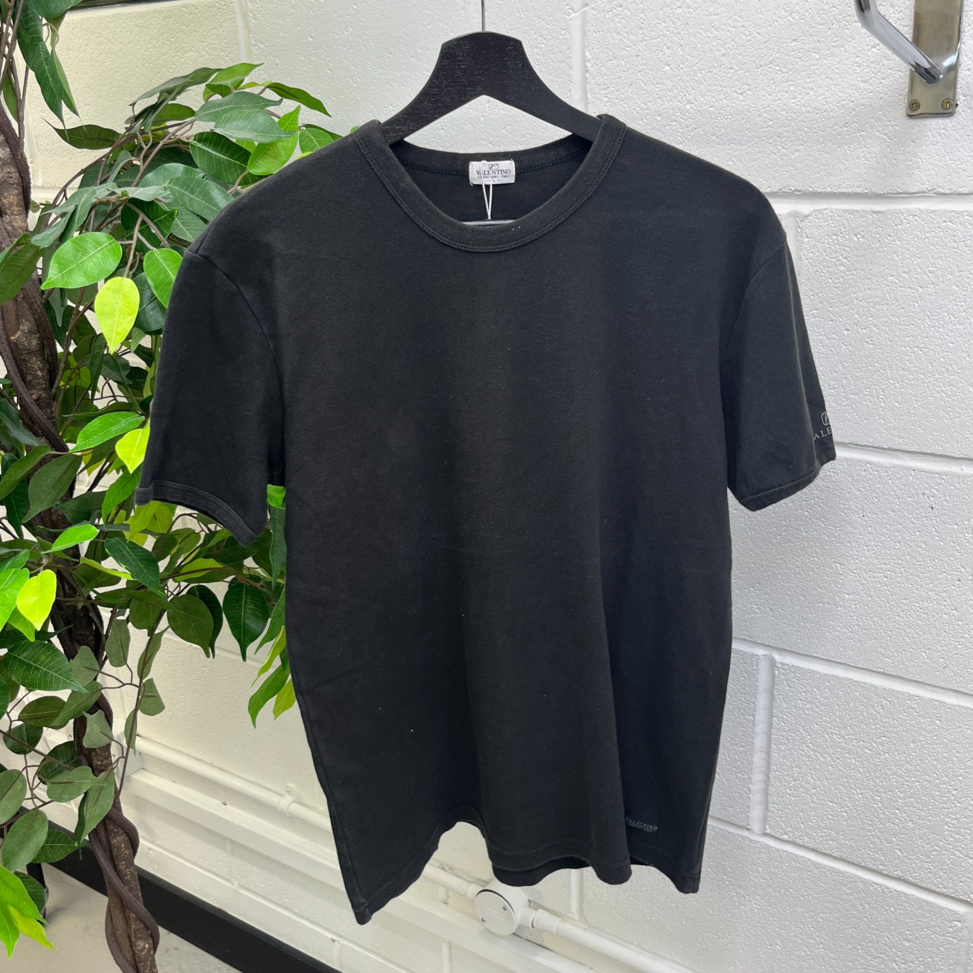 Men's Logo Print T-Shirt Black Size L