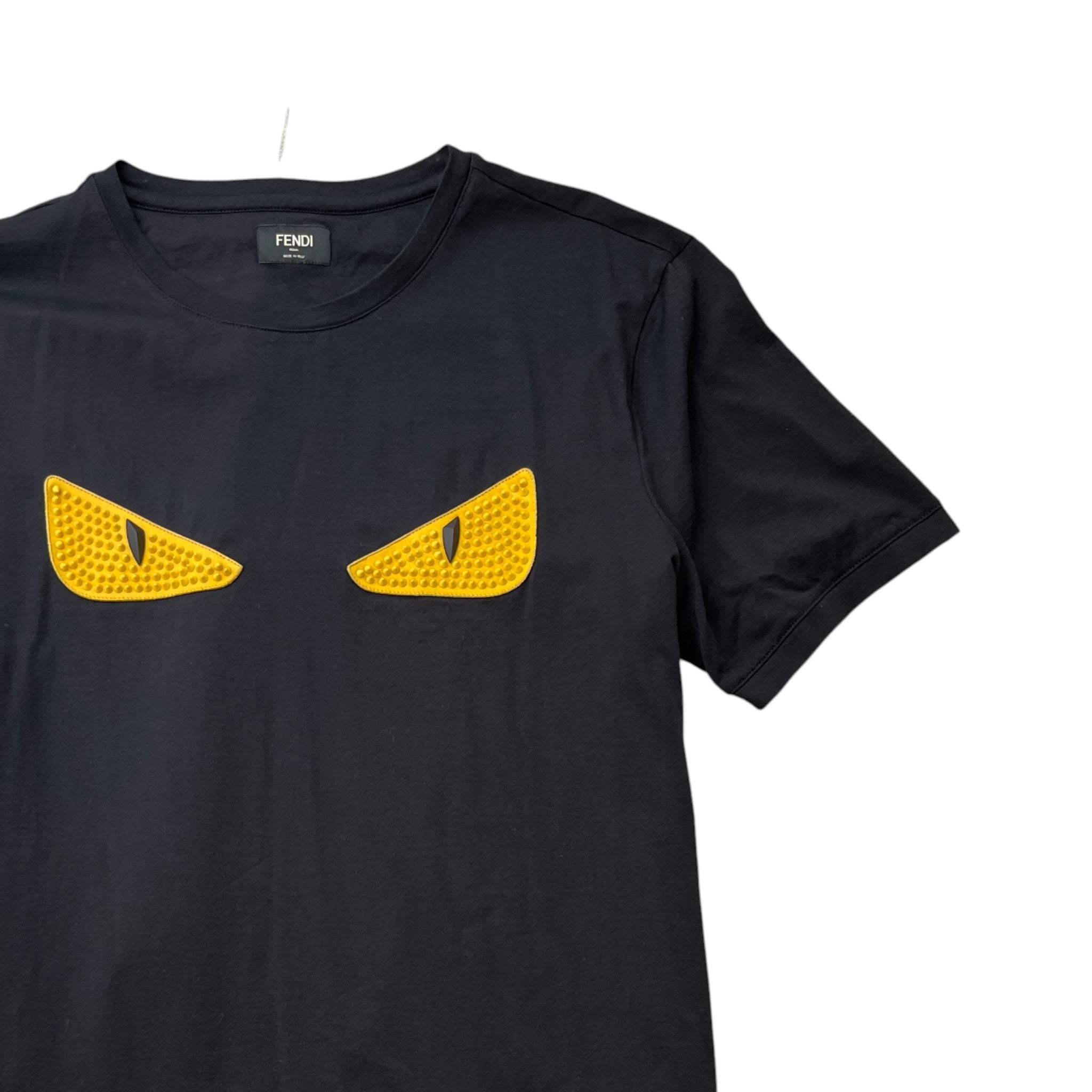 Men's Monster Eyes T-Shirt Black Size IT 52 / UK XL