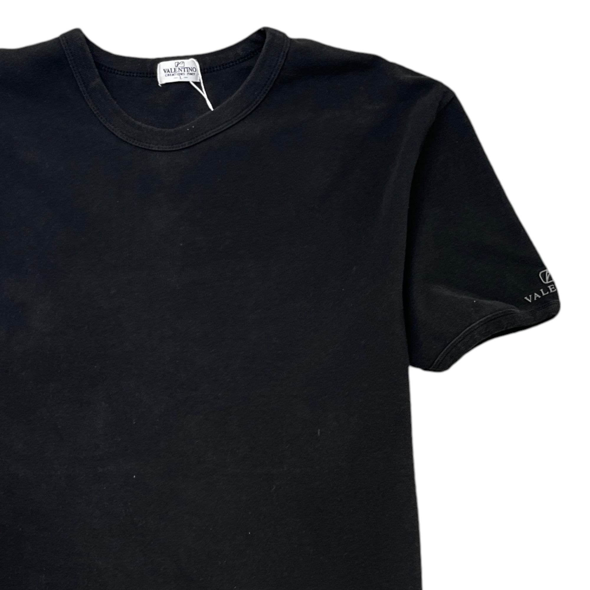 Men's Logo Print T-Shirt Black Size L