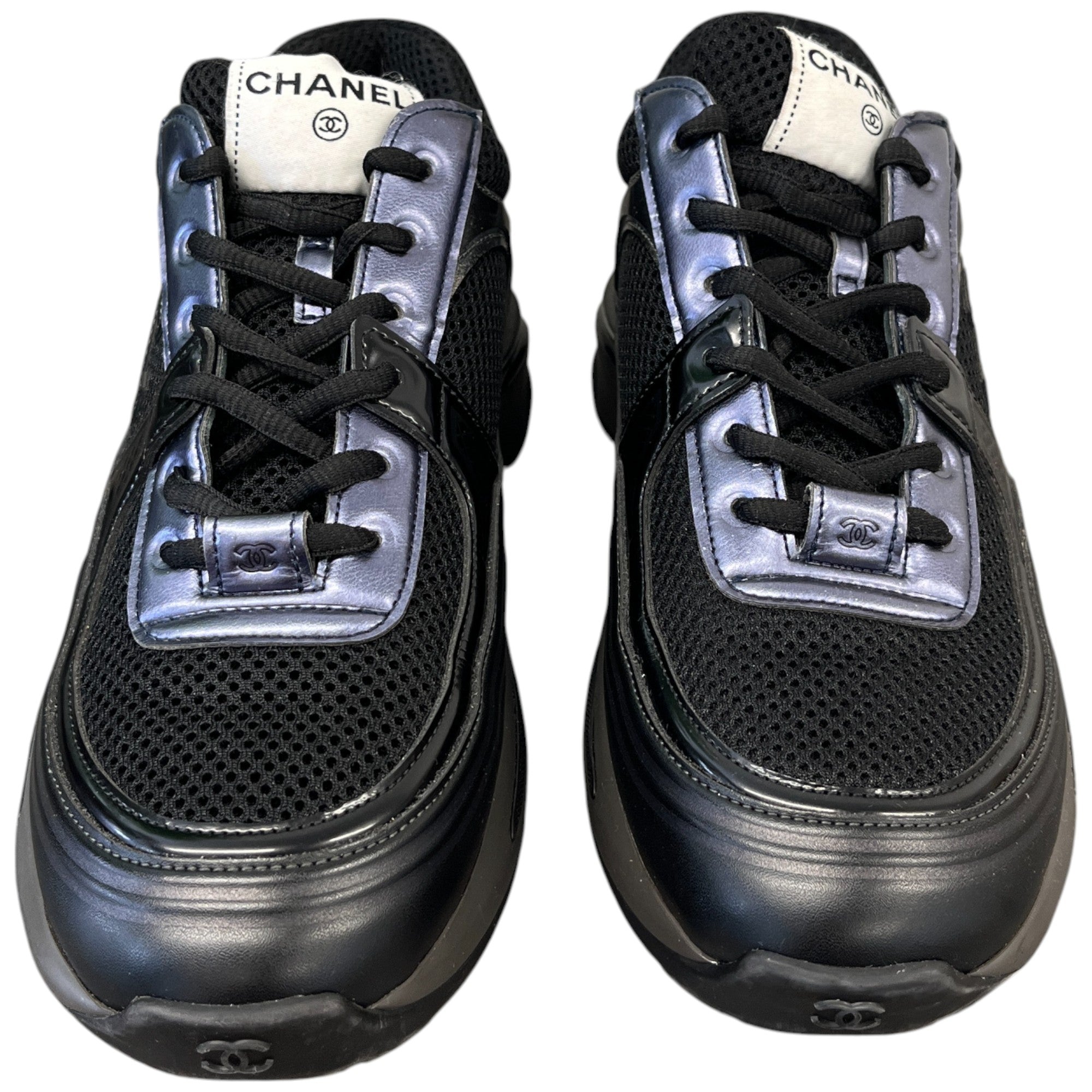 Women's Cc Metallic Runner Low Trainers Black Size EU 39.5 / UK 6.5