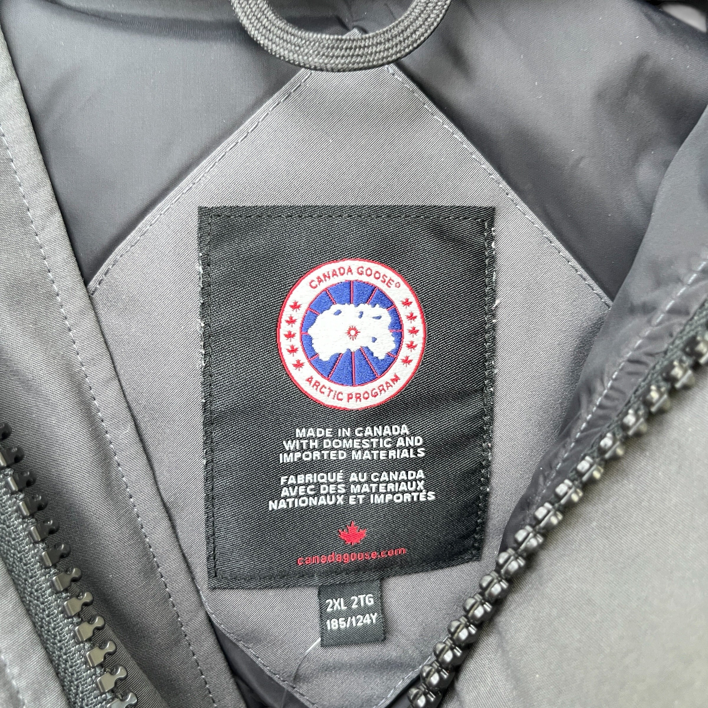 Men's Macmillan Parka Down Jacket Grey Size XXL