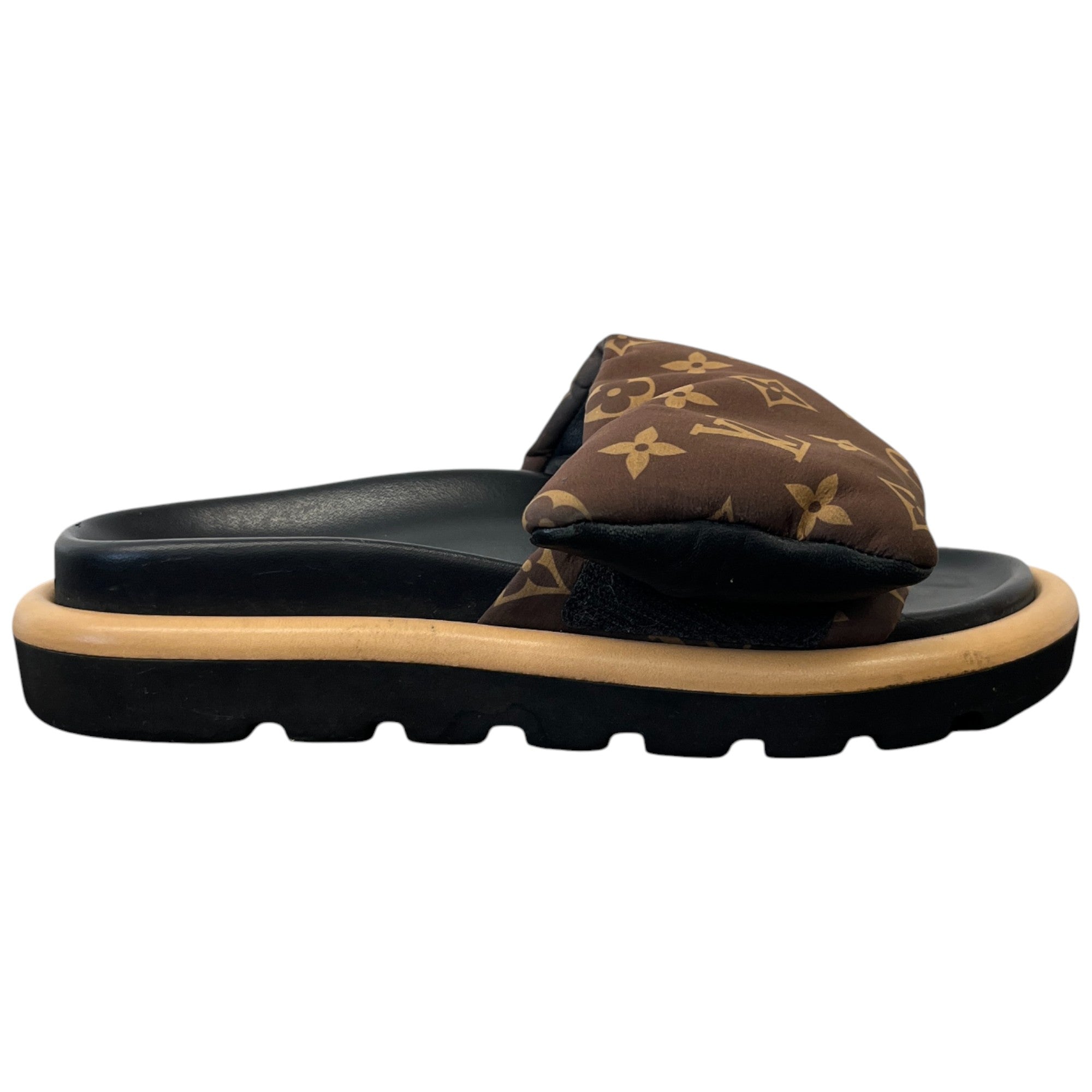 Women's Monogram Pool Pillow Slides Brown Size EU 36 / UK 3