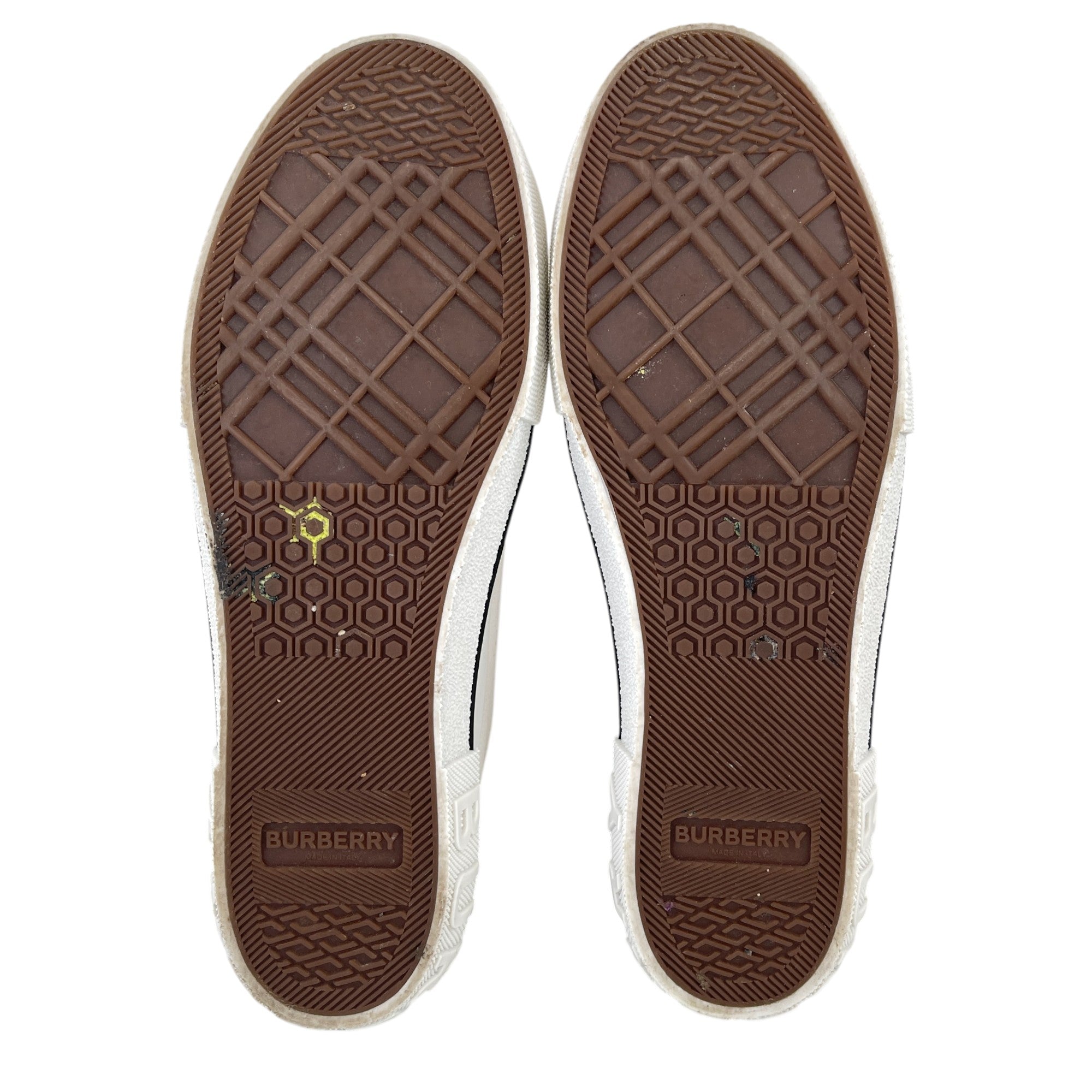 Men's Canvas Logo Low Trainers White Size EU 45.5 / UK 11.5