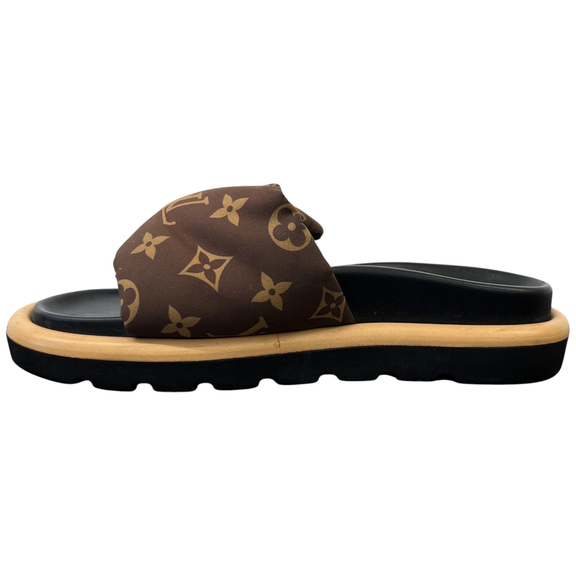 Women's Monogram Pool Pillow Slides Brown Size EU 36 / UK 3