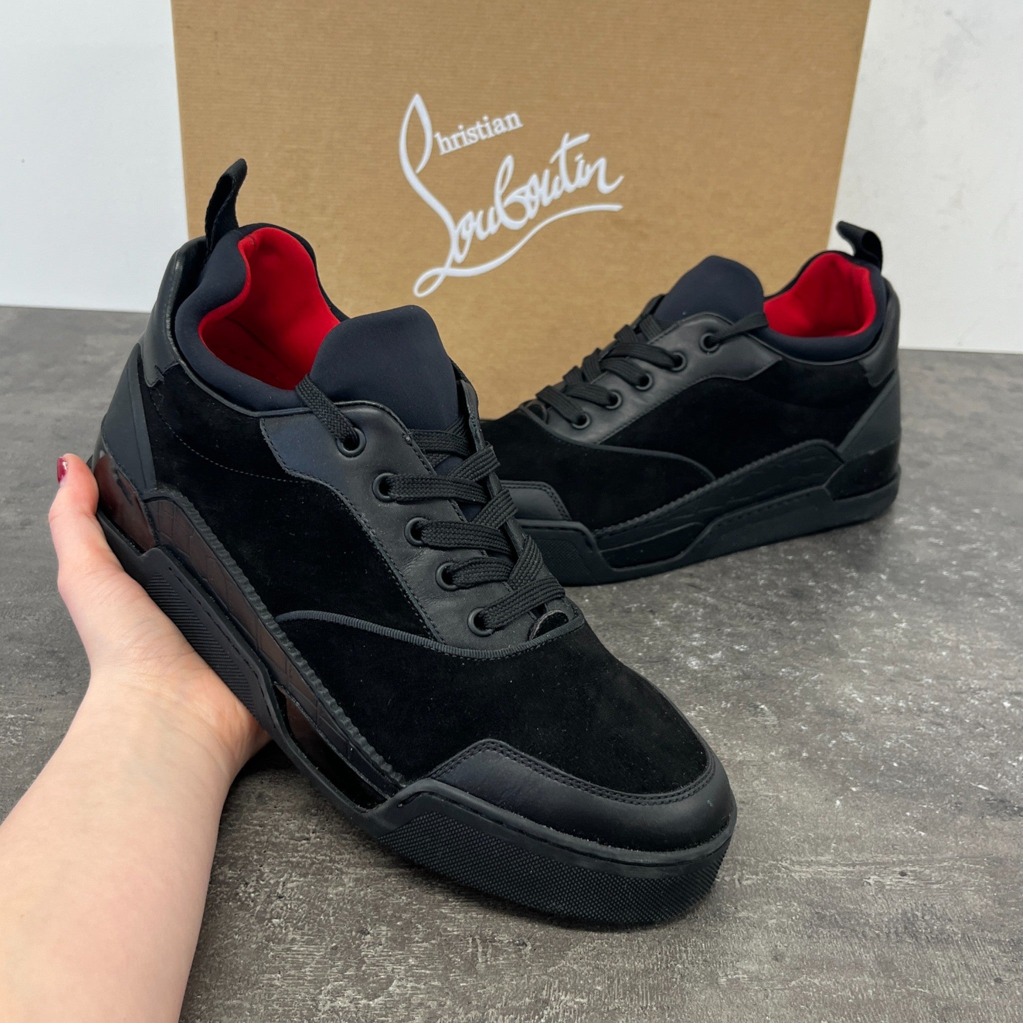 Men's Aurelien Low Trainers Black Size EU 42 / UK 8