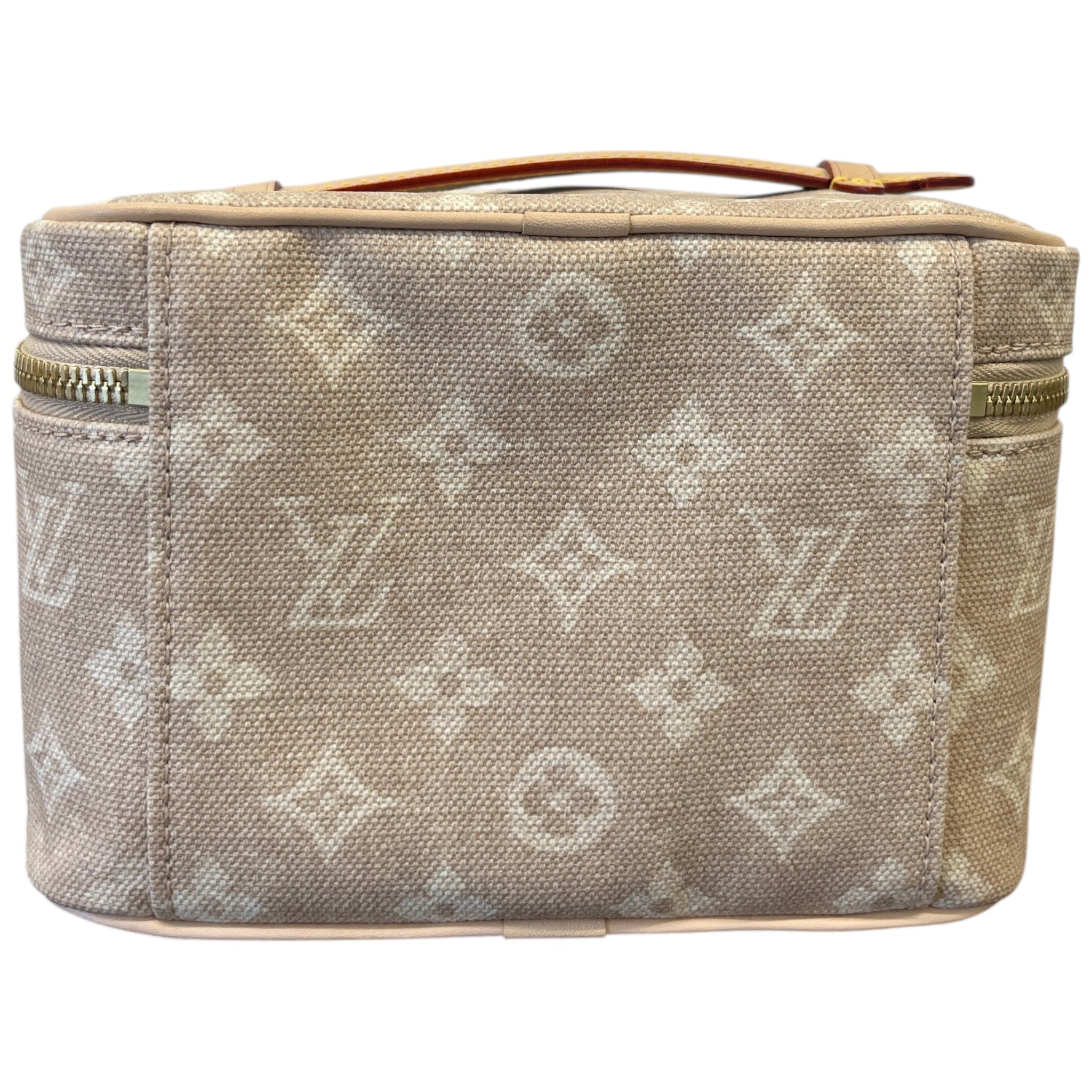 Women's Nice Mini Vanity Case Toiletry Bag Beige