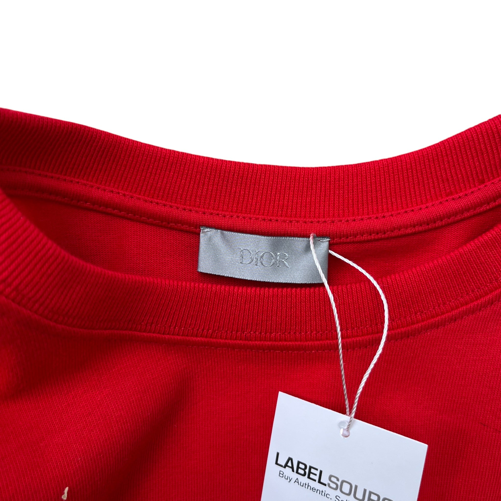 Men's Embroidered Cd Icon T-Shirt Red Size M