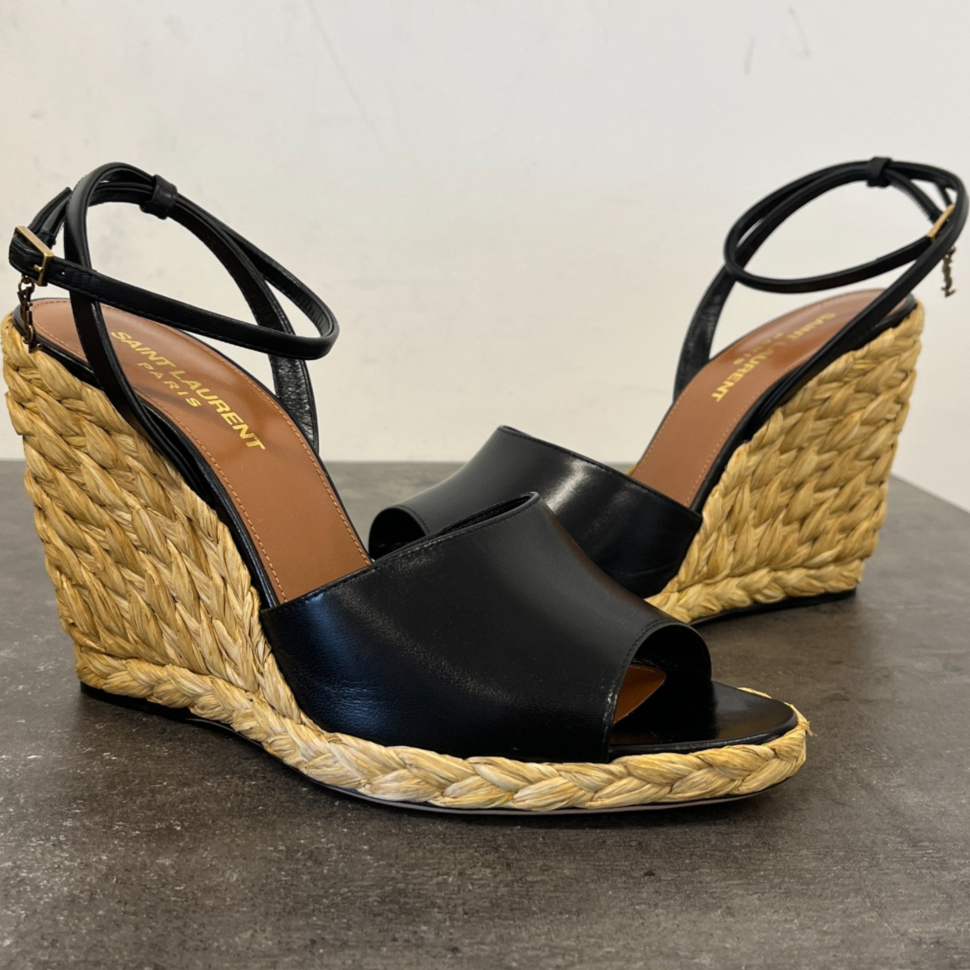 Women's Paloma 95 Espadrille Wedge Heels Black Size EU 37 / UK 4