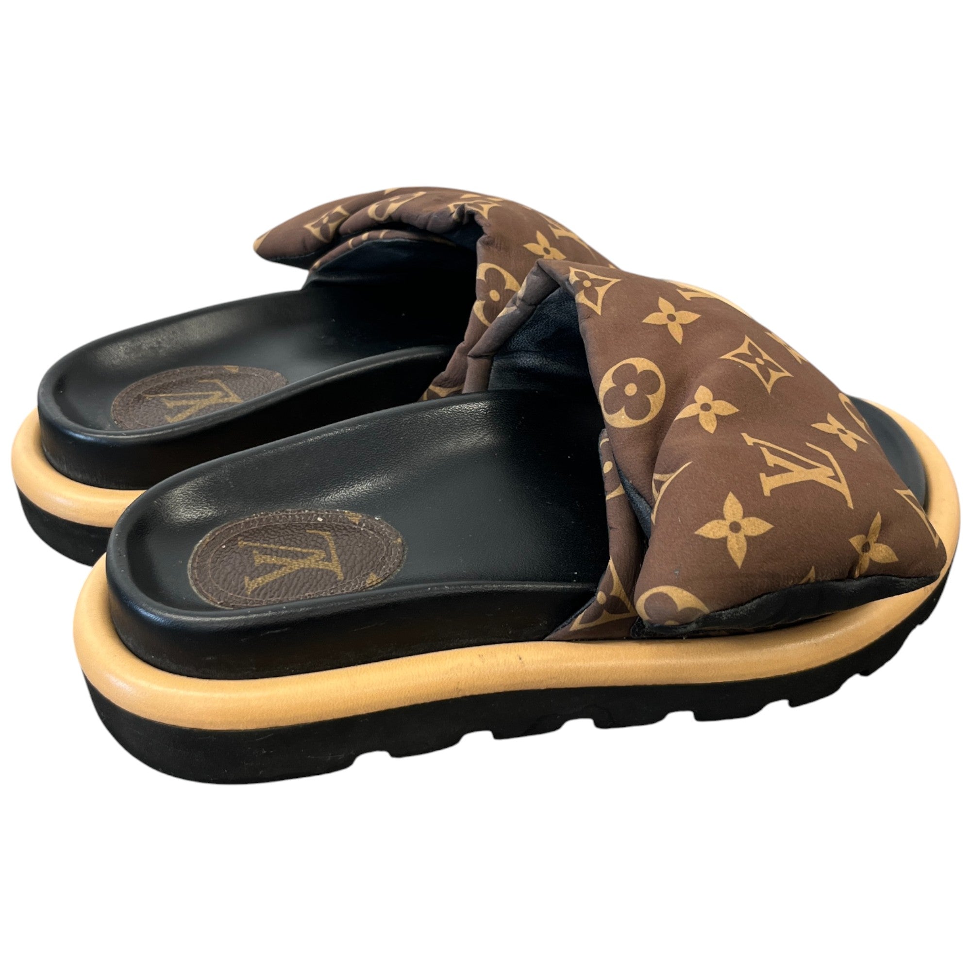 Women's Monogram Pool Pillow Slides Brown Size EU 36 / UK 3