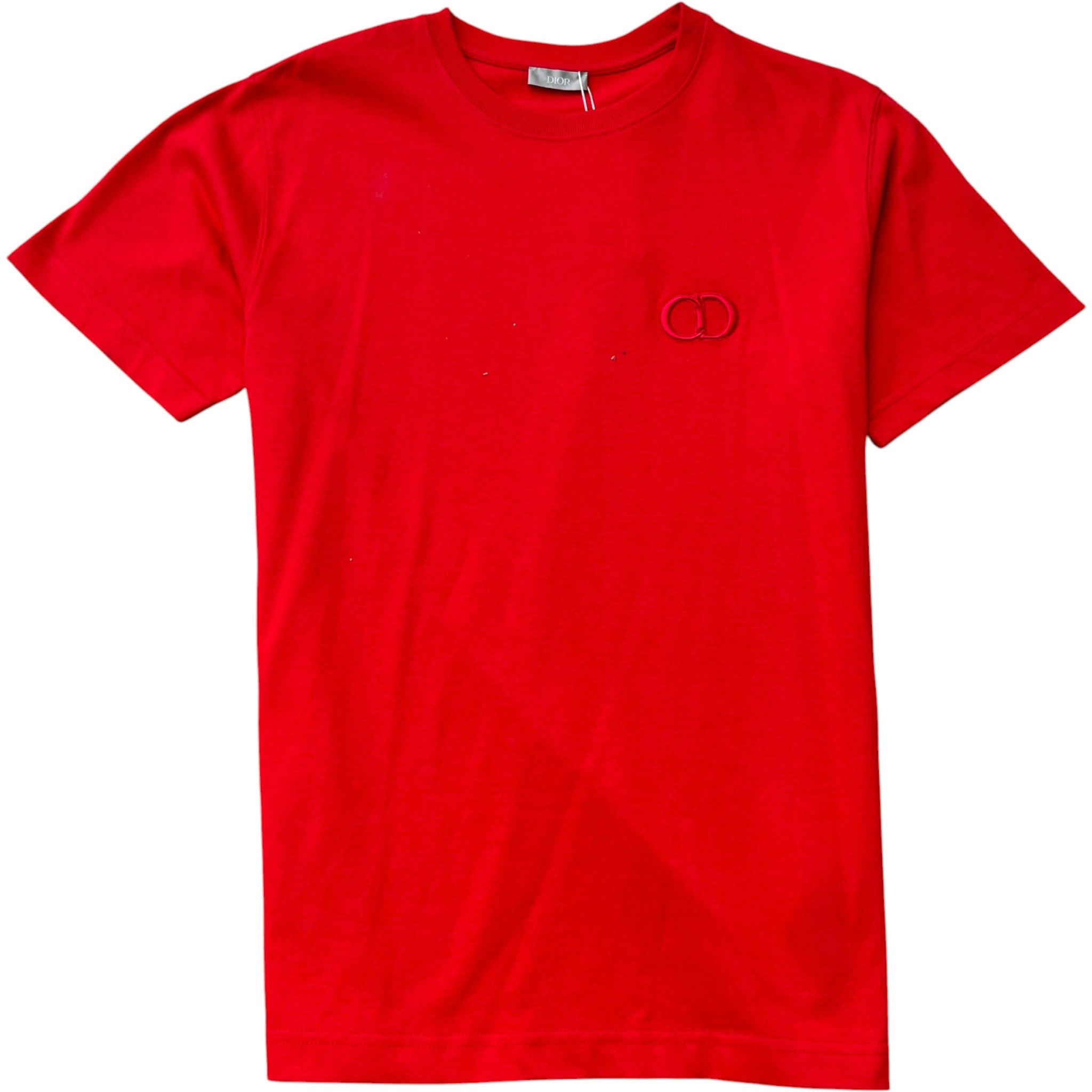 Men's Embroidered Cd Icon T-Shirt Red Size M
